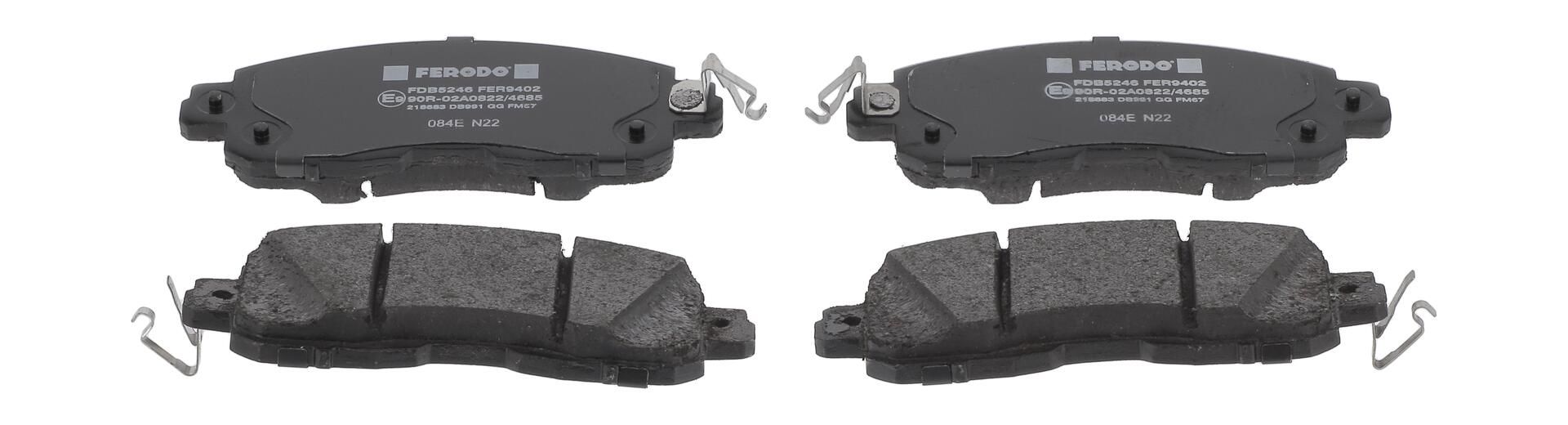 Bremsbelagsatz, Scheibenbremse