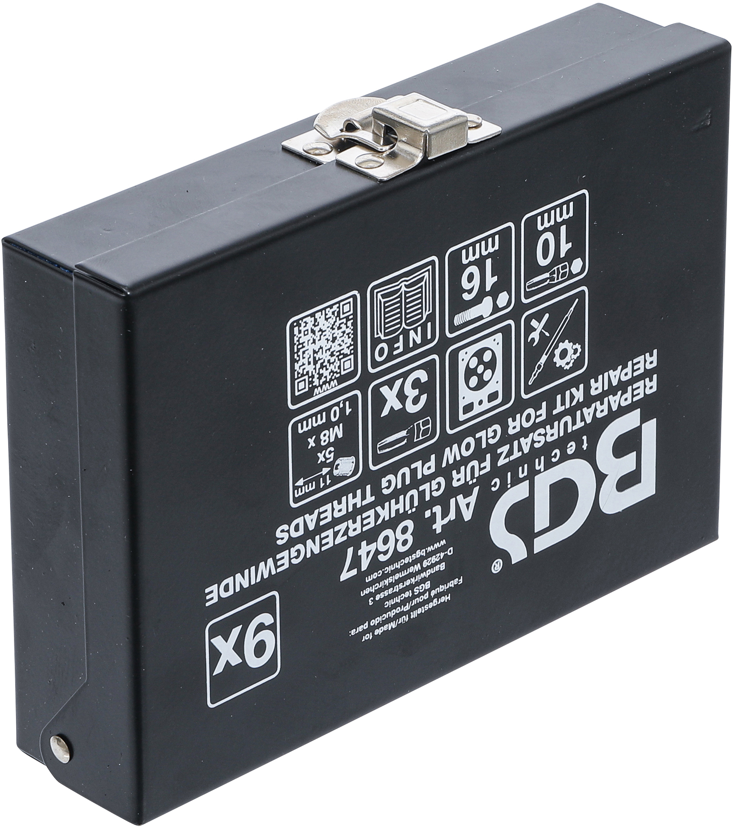 BGS Reparatursatz für Glühkerzengewinde | M8 x 1.0