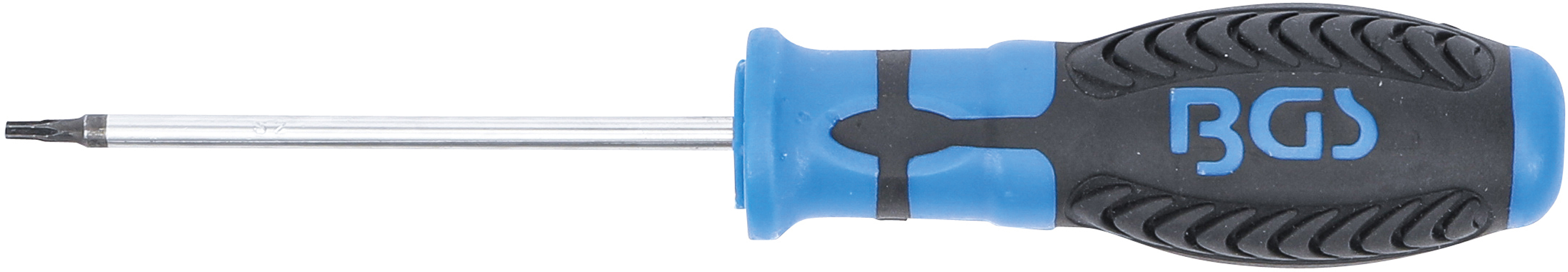 BGS Schraubendreher | T-Profil (für Torx) mit Bohrung T8 | Klingenlänge 80 mm