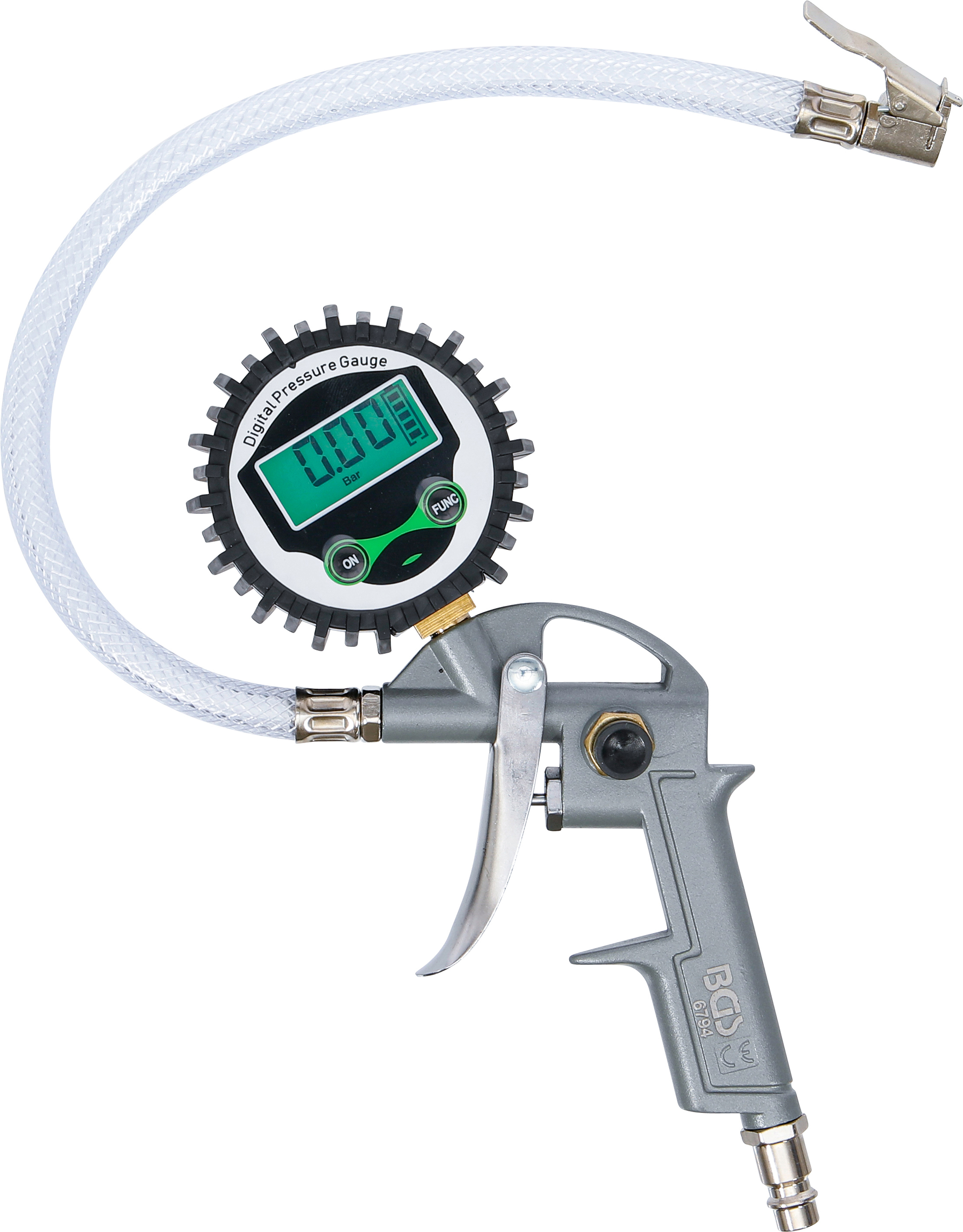 BGS Druckluft-Reifenfüllpistole | digital | 0 - 8 bar