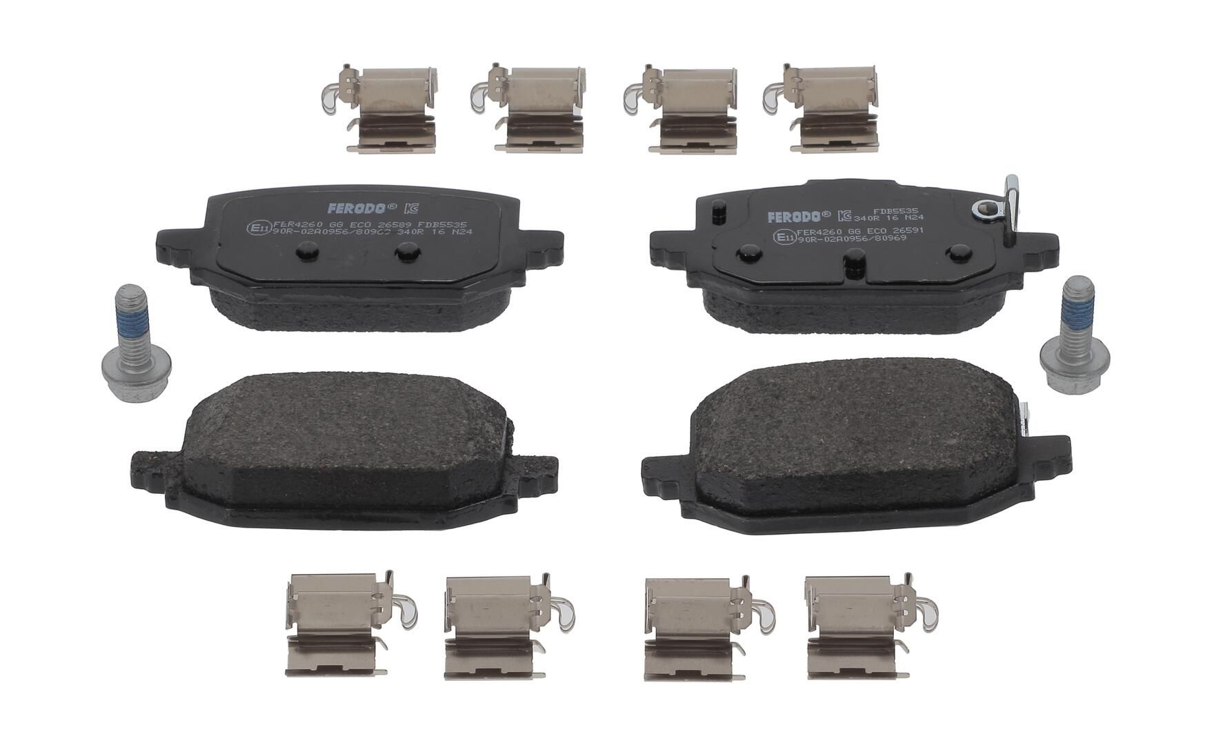 Bremsbelagsatz, Scheibenbremse