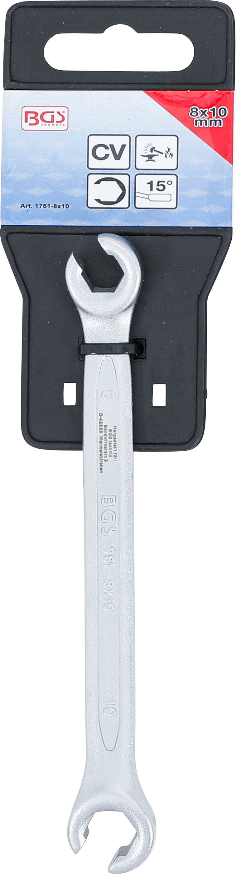 BGS Offener Doppel-Ringschlüssel | SW 8 x 10 mm