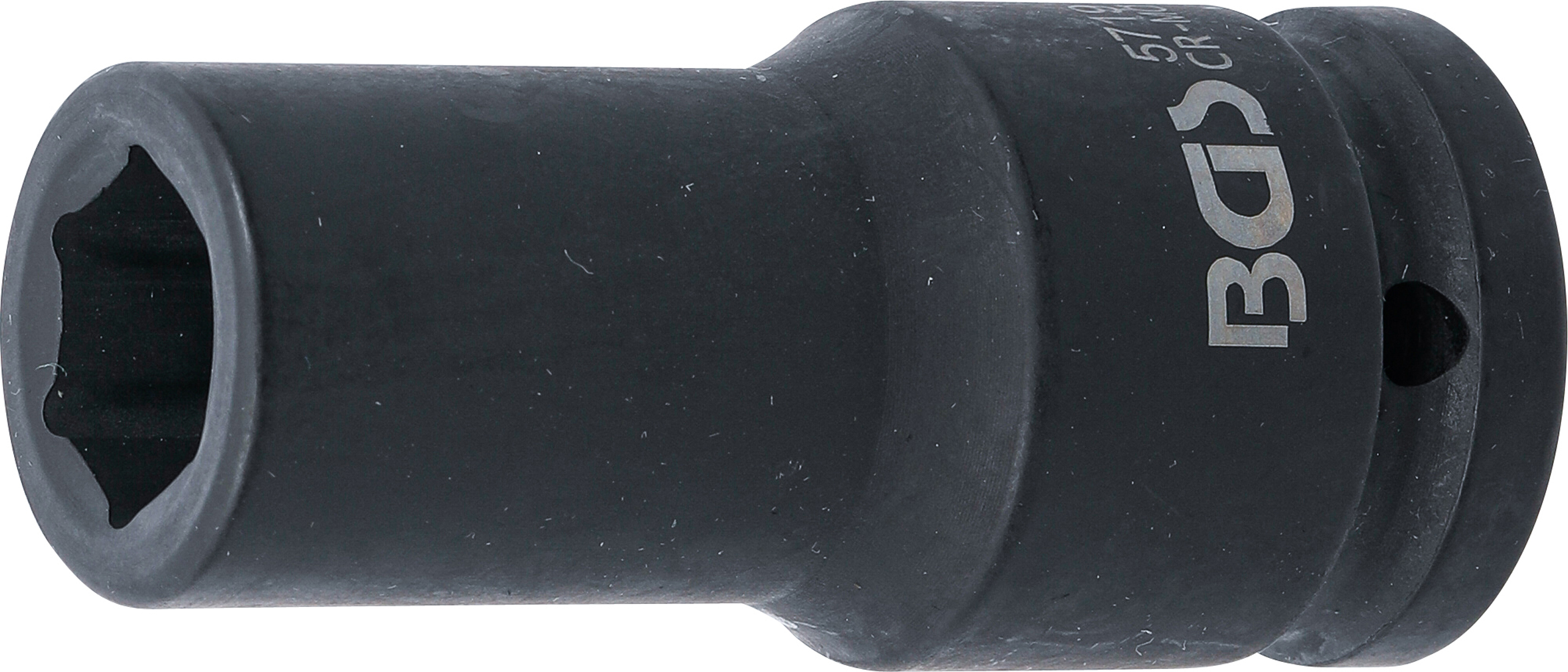 BGS Kraft-Steckschlüssel-Einsatz Sechskant, tief | Antrieb Innenvierkant 20 mm (3/4") | SW 19 mm