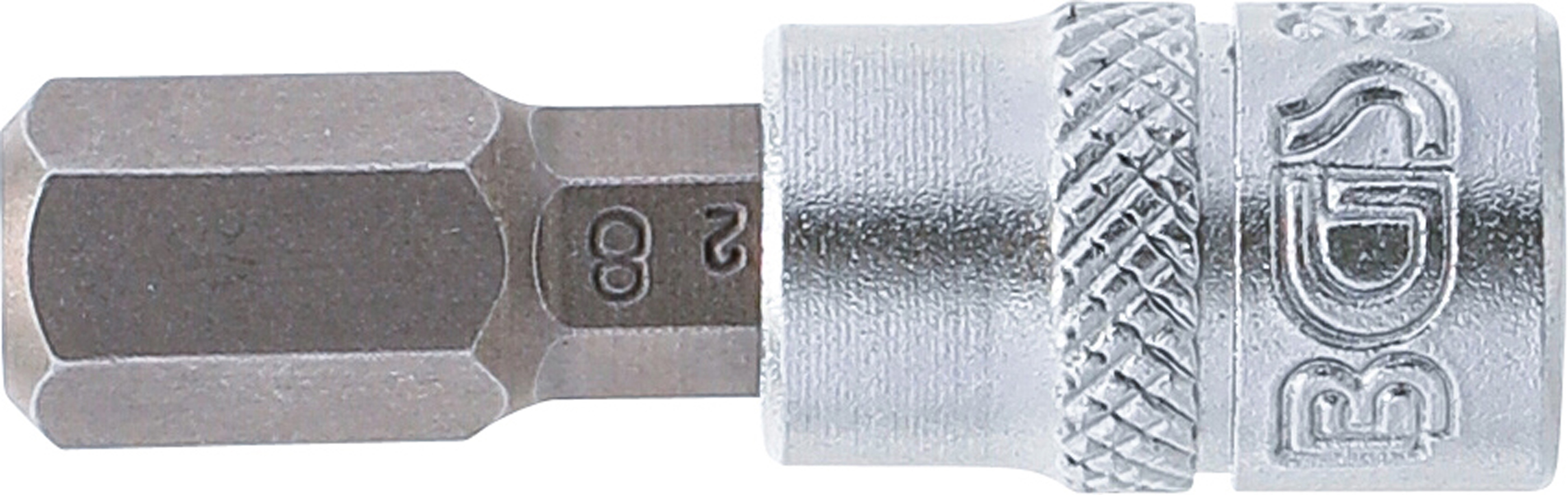 BGS Bit-Einsatz | Antrieb Innenvierkant 6,3 mm (1/4") | Innensechskant 8 mm