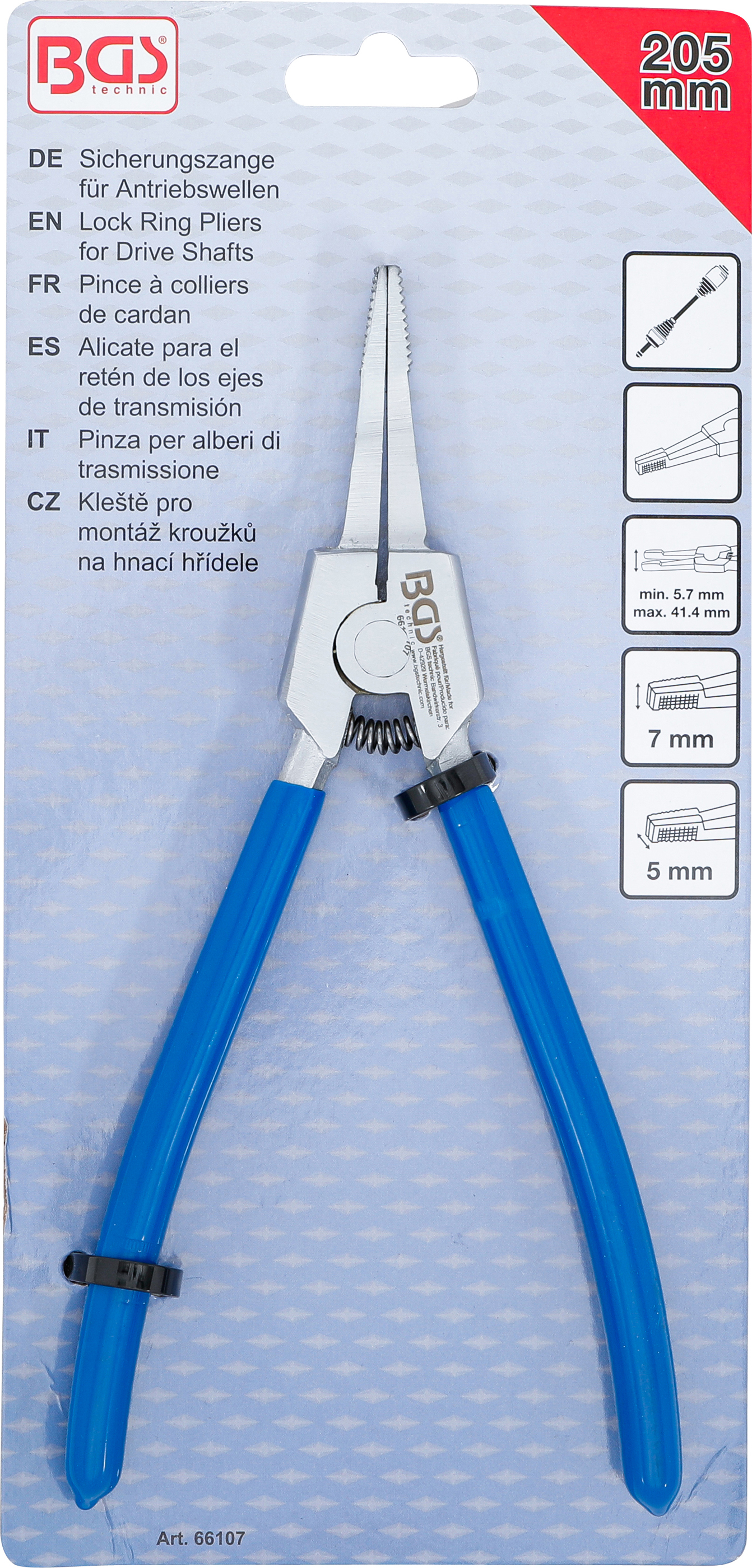 BGS Sicherungszange für Antriebswellen | gerade Ausführung