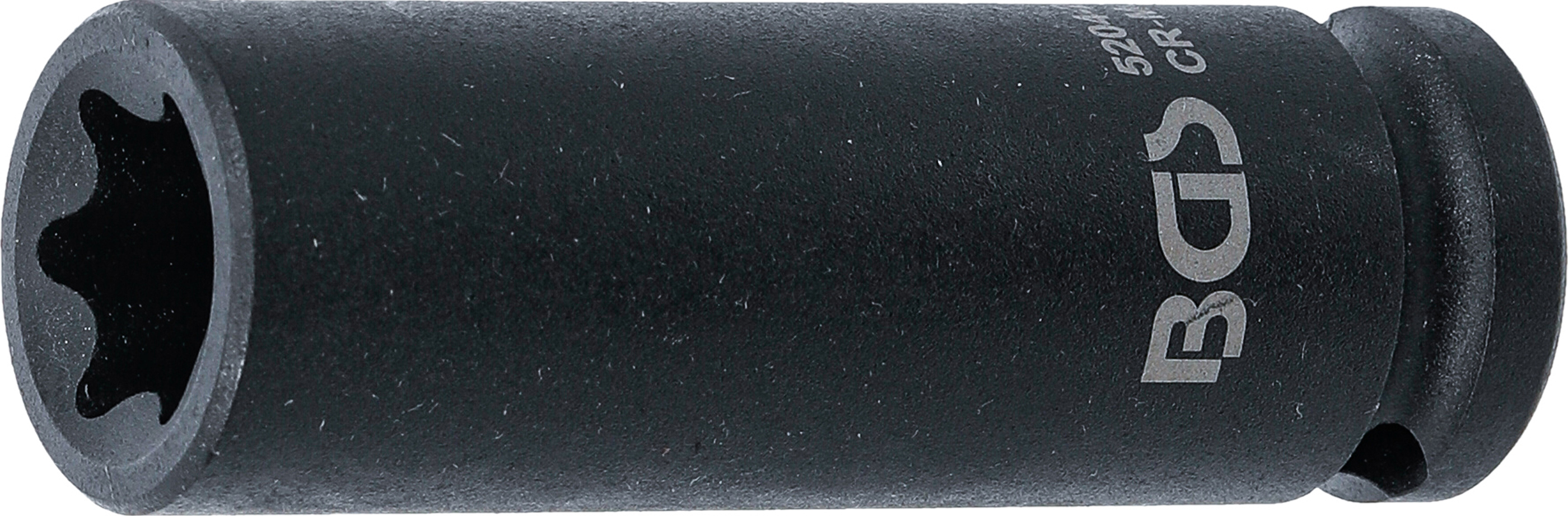 BGS Kraft-Steckschlüssel-Einsatz E-Profil, tief | Antrieb Innenvierkant 12,5 mm (1/2") | SW E20