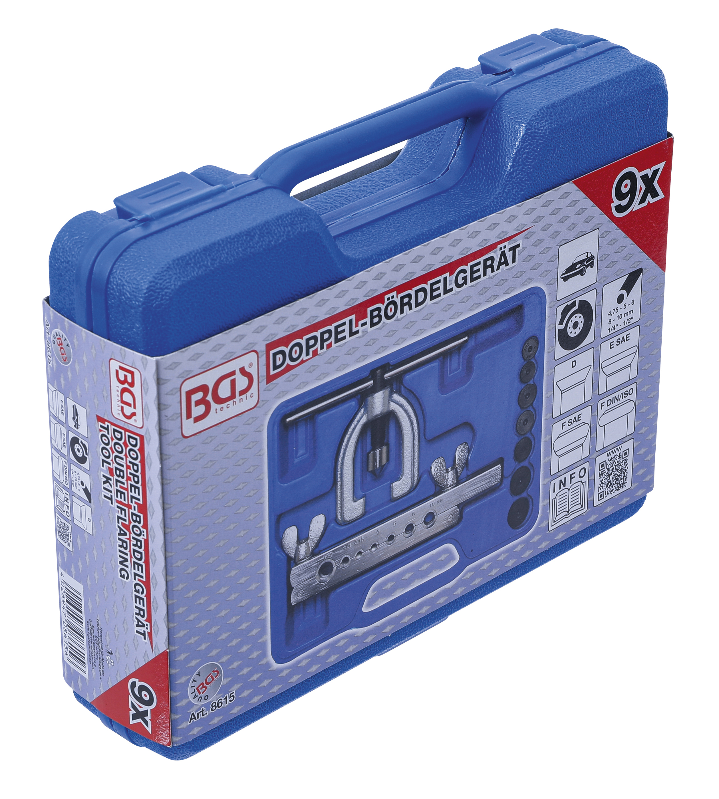 BGS Doppel-Bördelgerät | 9-tlg.