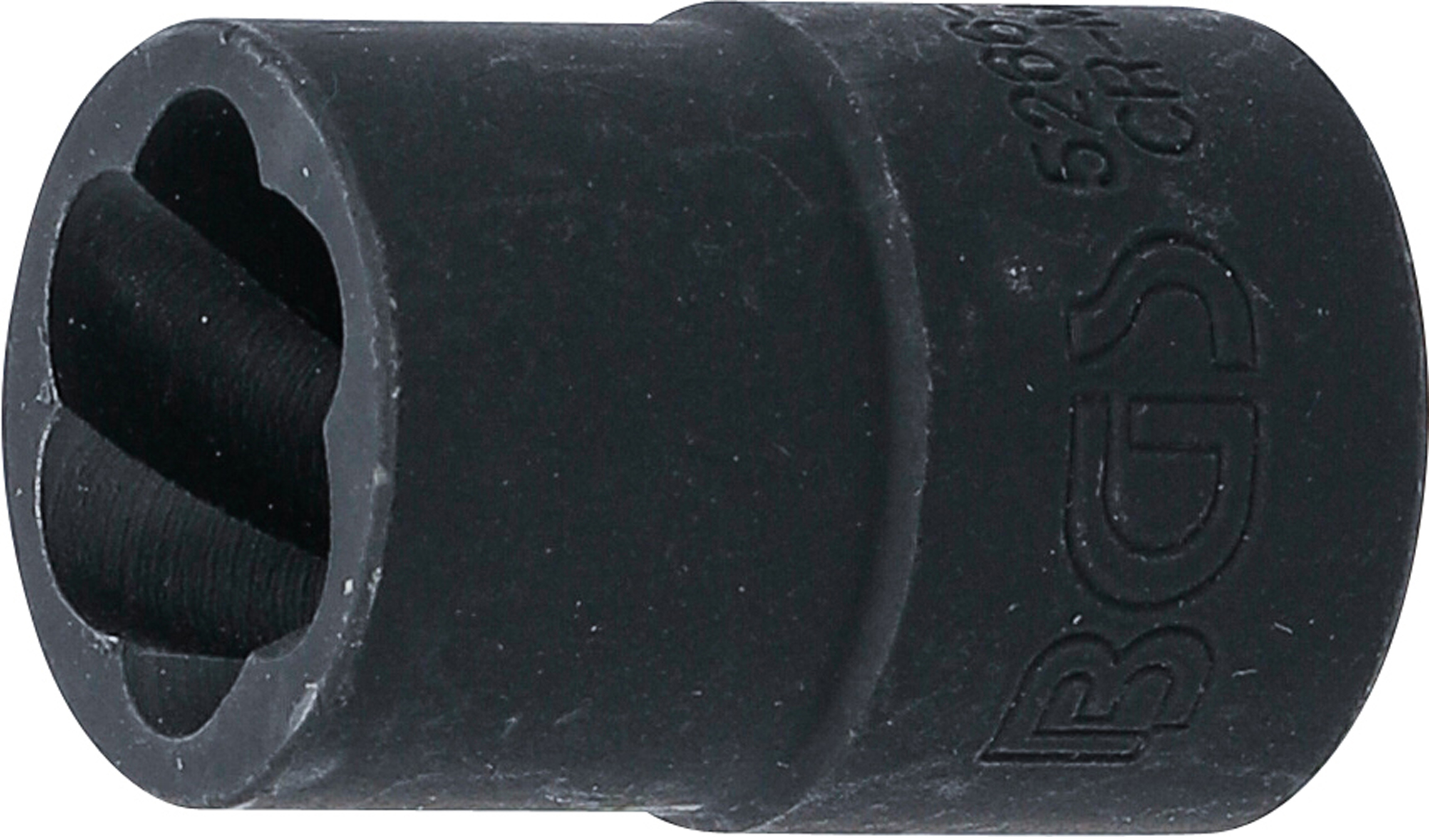 BGS Spiral-Profil-Steckschlüssel-Einsatz / Schraubenausdreher | Antrieb Innenvierkant 12,5 mm (1/2") | SW 15 mm