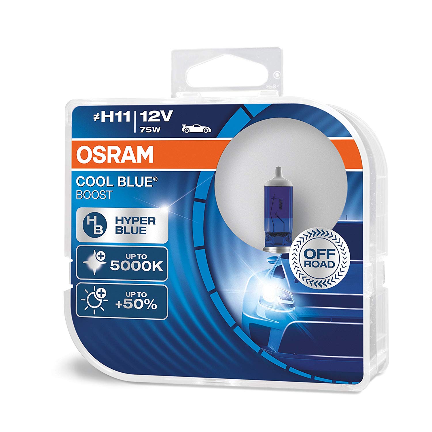 Osram H11 Cool Blue Boost 12V 75W Autolampe 2er Set