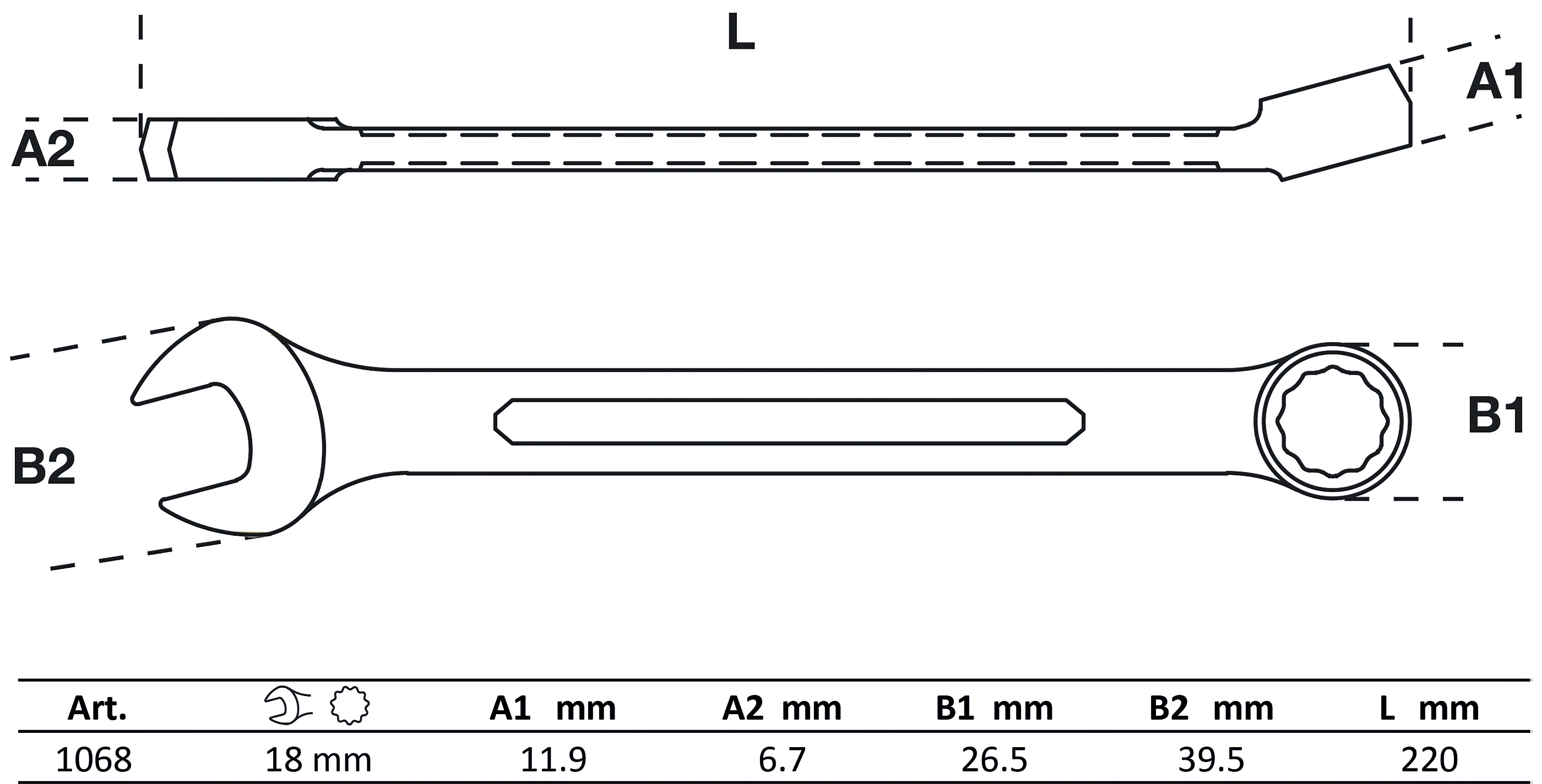 BGS Maul-Ringschlüssel | SW 18 mm
