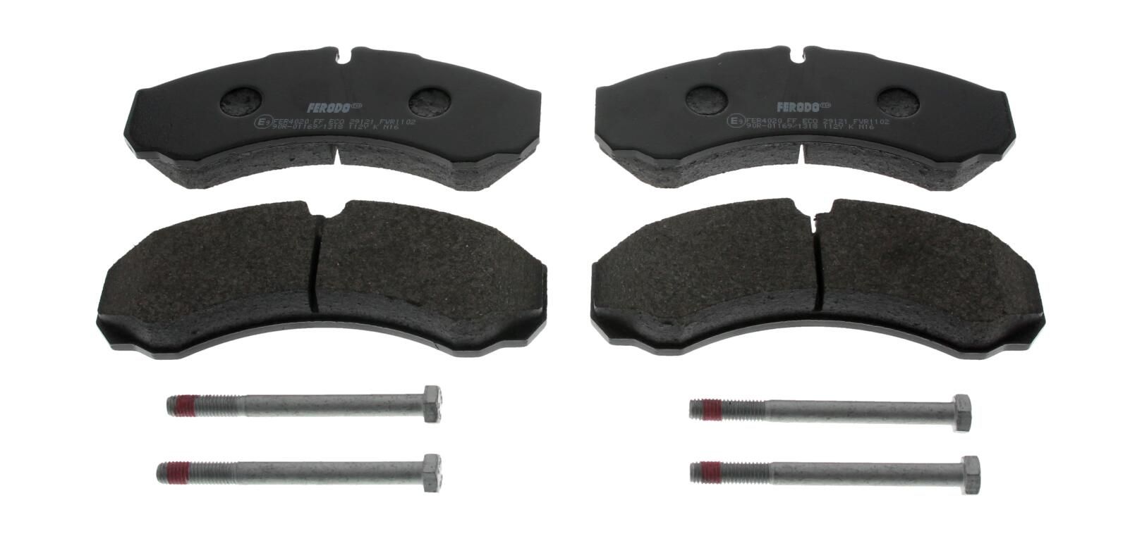 Bremsbelagsatz, Scheibenbremse