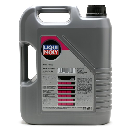 5W-30 Liqui Moly 3751 Top Tec 4400 Motoröl 5 Liter