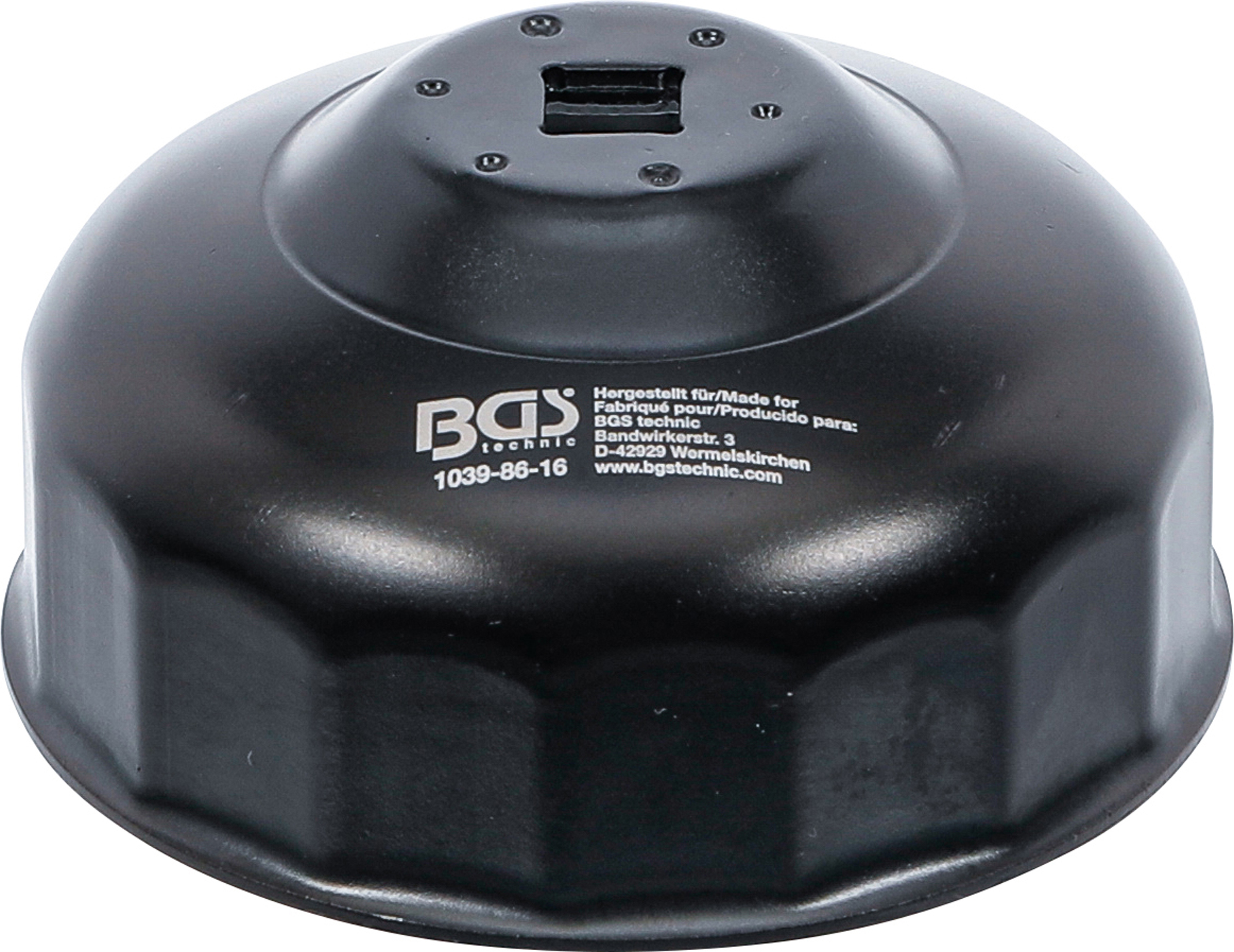 BGS Ölfilterschlüssel | 16-kant | Ø 86 mm | für BMW, Volvo