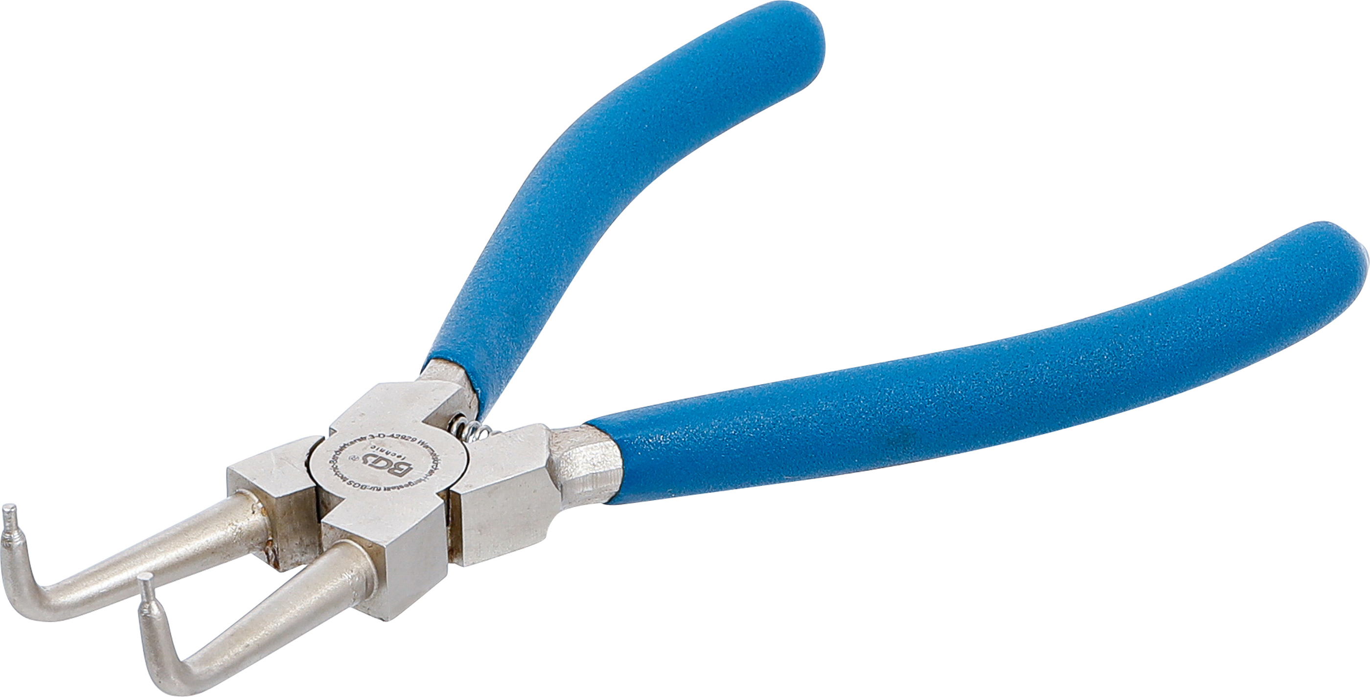 BGS Sprengringzange | abgewinkelt | für Innensprengringe | 175 mm