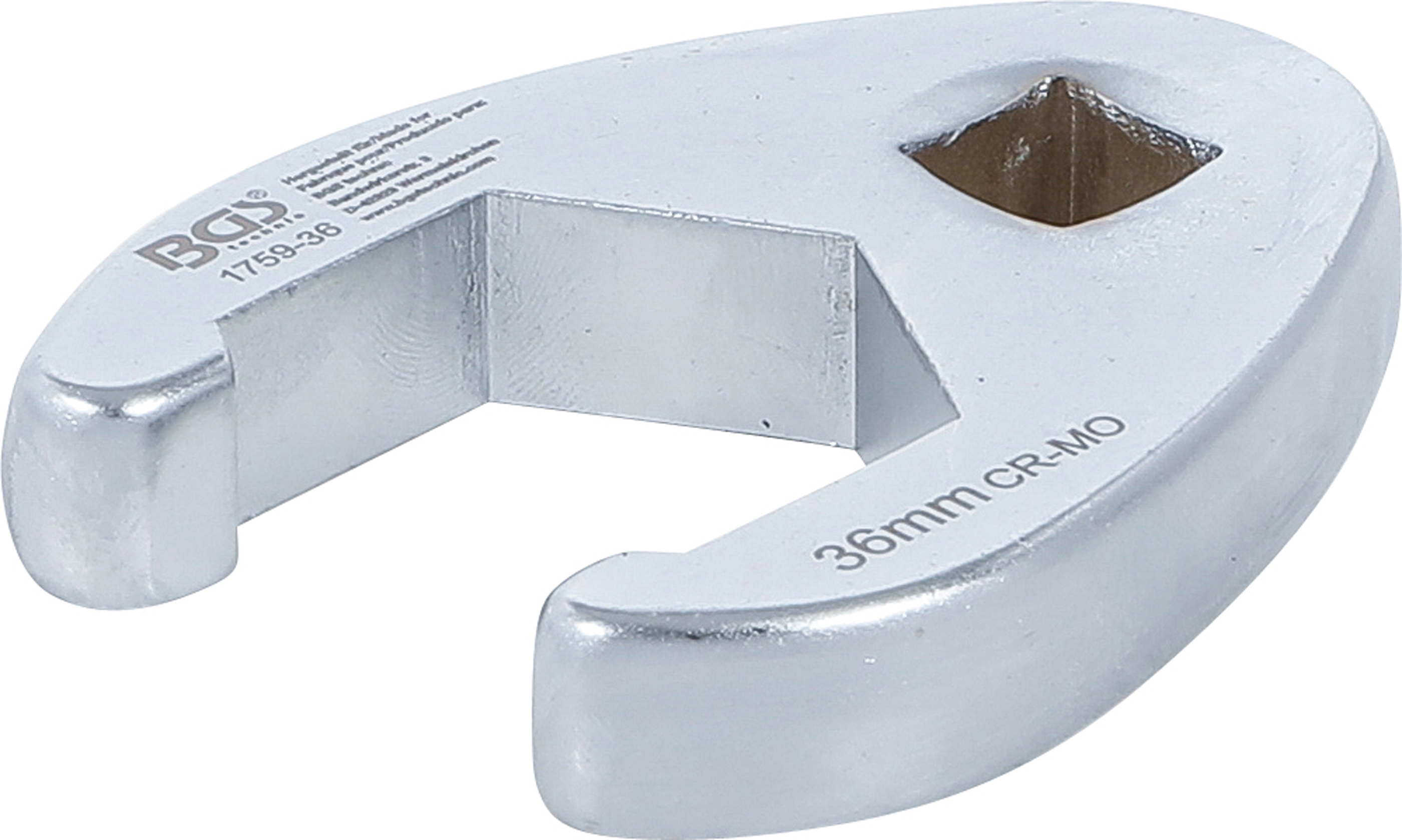 BGS Hahnenfußschlüssel | Antrieb Innenvierkant 12,5 mm (1/2") | SW 36 mm