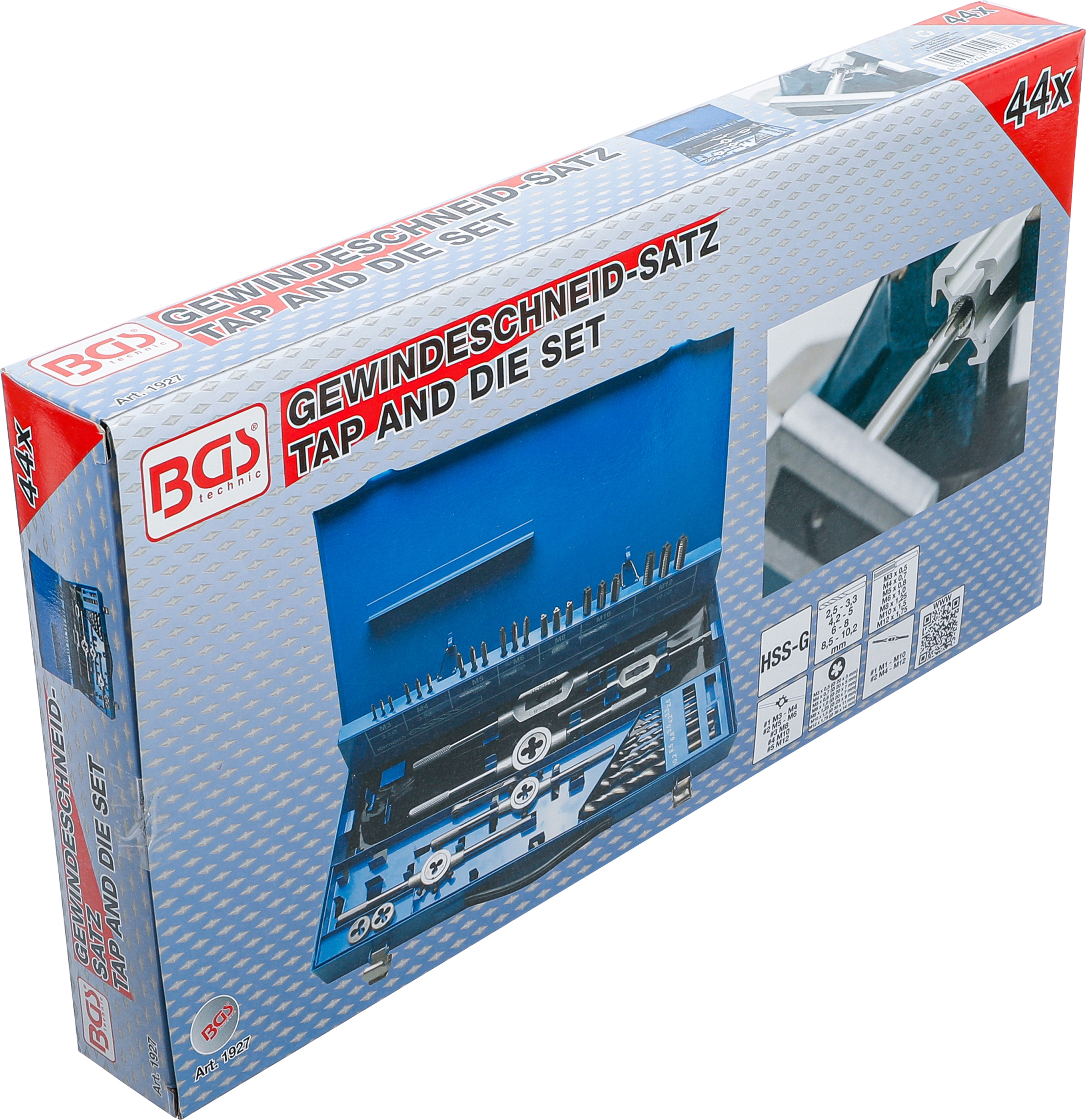 BGS Gewindeschneid-Satz | M3 - M12 | 44-tlg.
