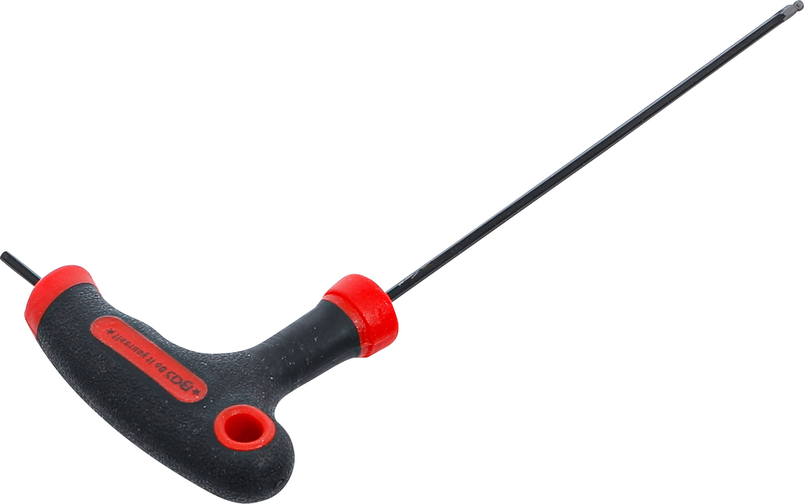 BGS Schraubendreher mit T-Griff und seitlicher Klinge | Innensechskant / Innensechskant mit Kugelkopf 2 mm