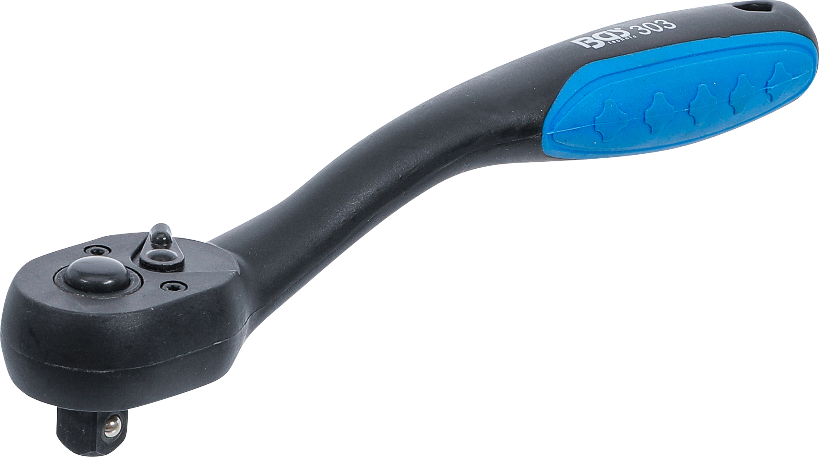 BGS Umschaltknarre, kunststoff-ummantelt | Abtrieb Außenvierkant 10 mm (3/8")
