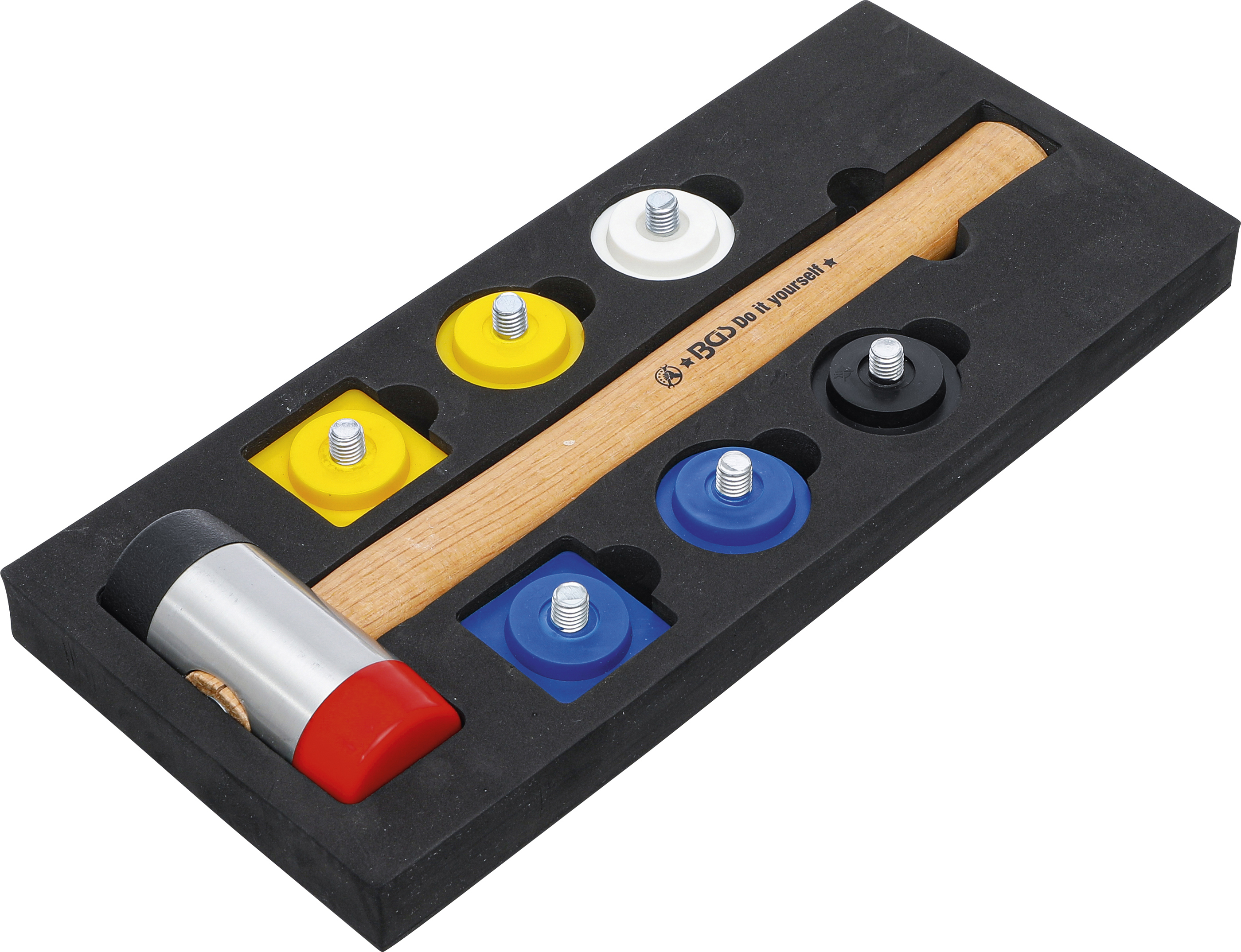 BGS Wechselkopf-Hammer-Satz | Ø 43 mm | 9-tlg.