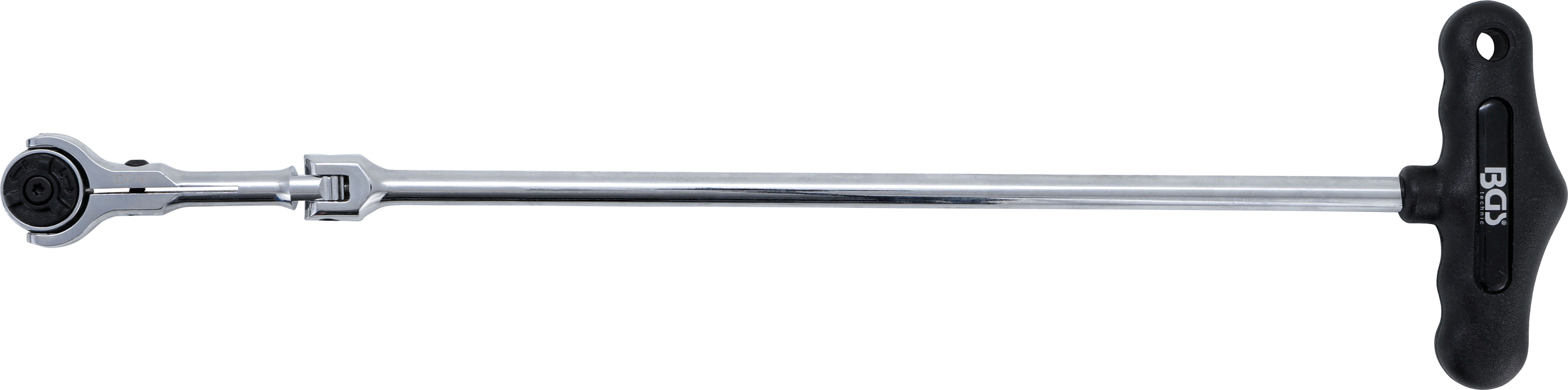 BGS Gelenkknarre mit T-Griff, abwinkelbar | Abtrieb Außenvierkant 6,3 mm (1/4")