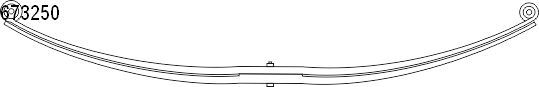 Tragfeder hinten (x715) passt zu: CITROEN JUMPER I, JUMPER II; FIAT DUCATO; PEUGEOT BOXER 1.9D-3.0D 02.94-