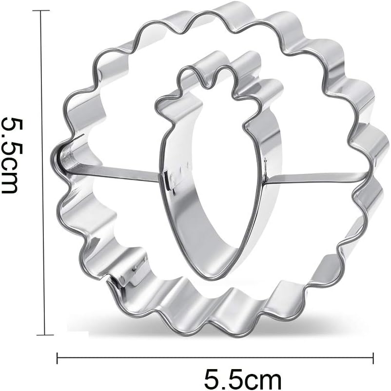 ANYUNKEY Oster Linzer Ausstecher Set, 8 Stück Osterhasen Keksausstecher Plätzchenform, Hasen Ausstechform Plätzchen, Plätzchenformen Küken, Cookie Cutters Möhrchen, Ei Plätzchenausstechform