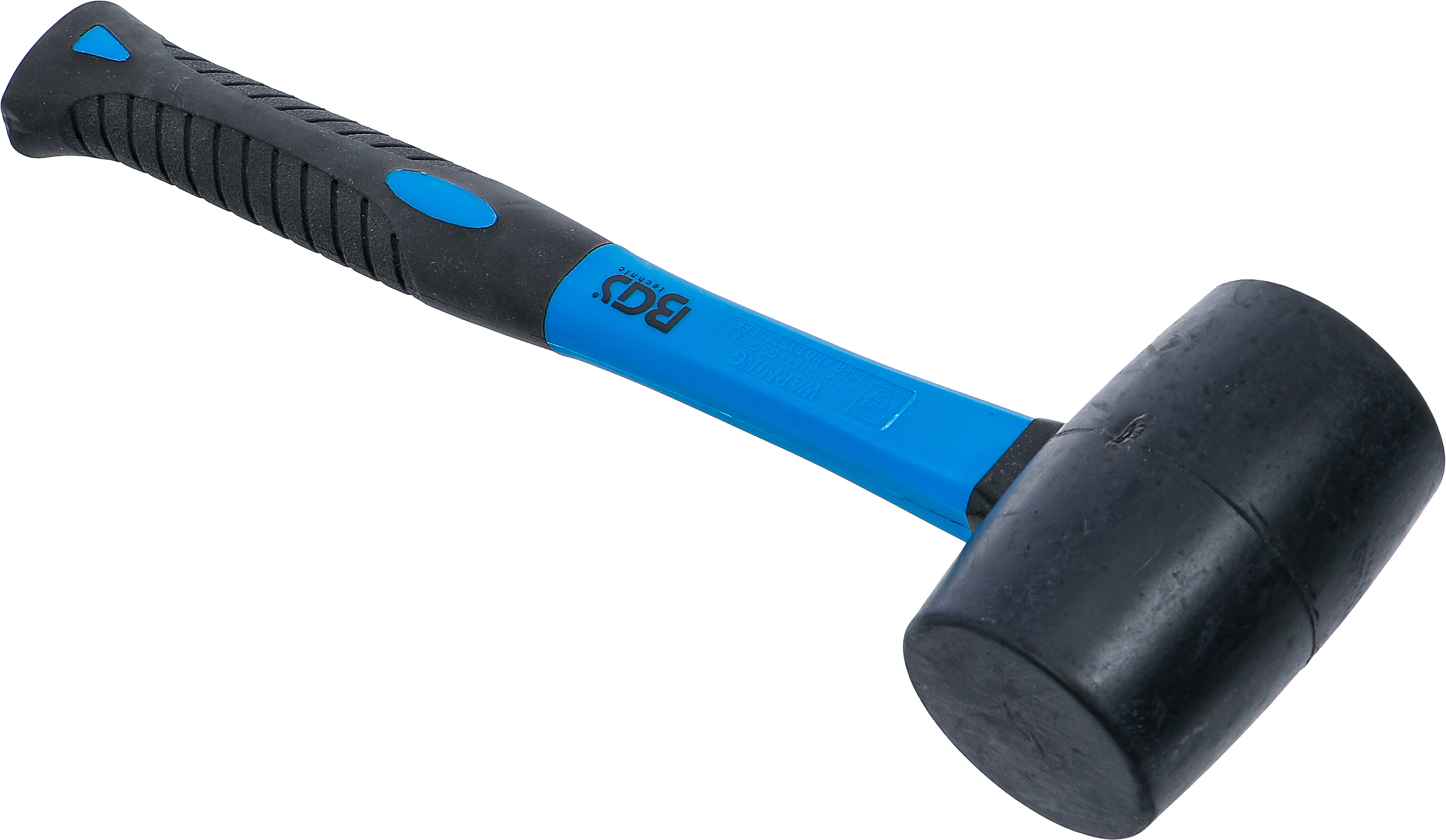 BGS Gummihammer | Fiberglasstiel | schwarzer Kopf | Ø 50 mm | 280 g