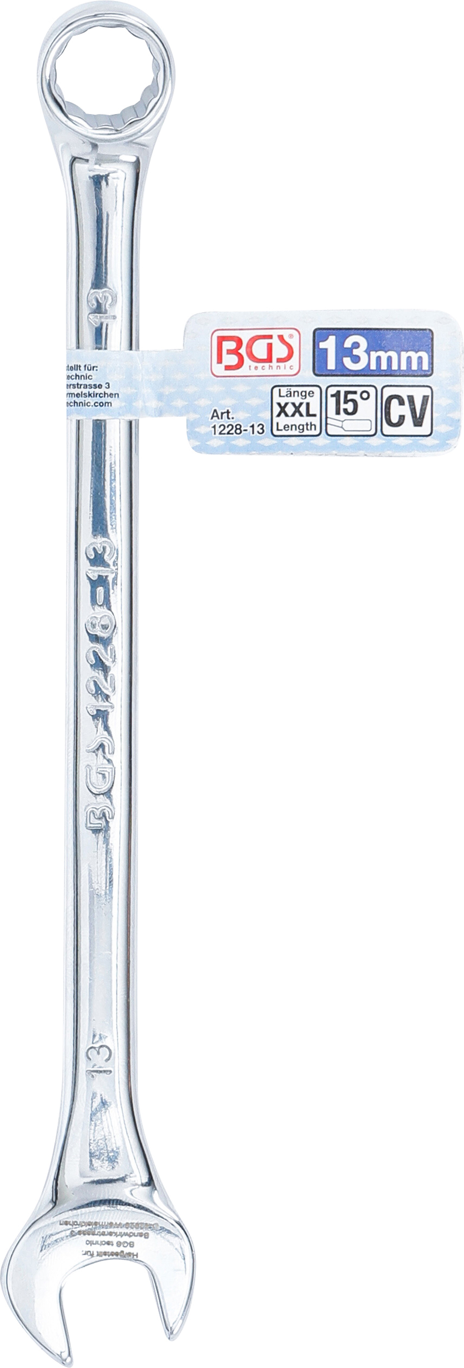 BGS Maul-Ringschlüssel | extra lang | SW 13 mm