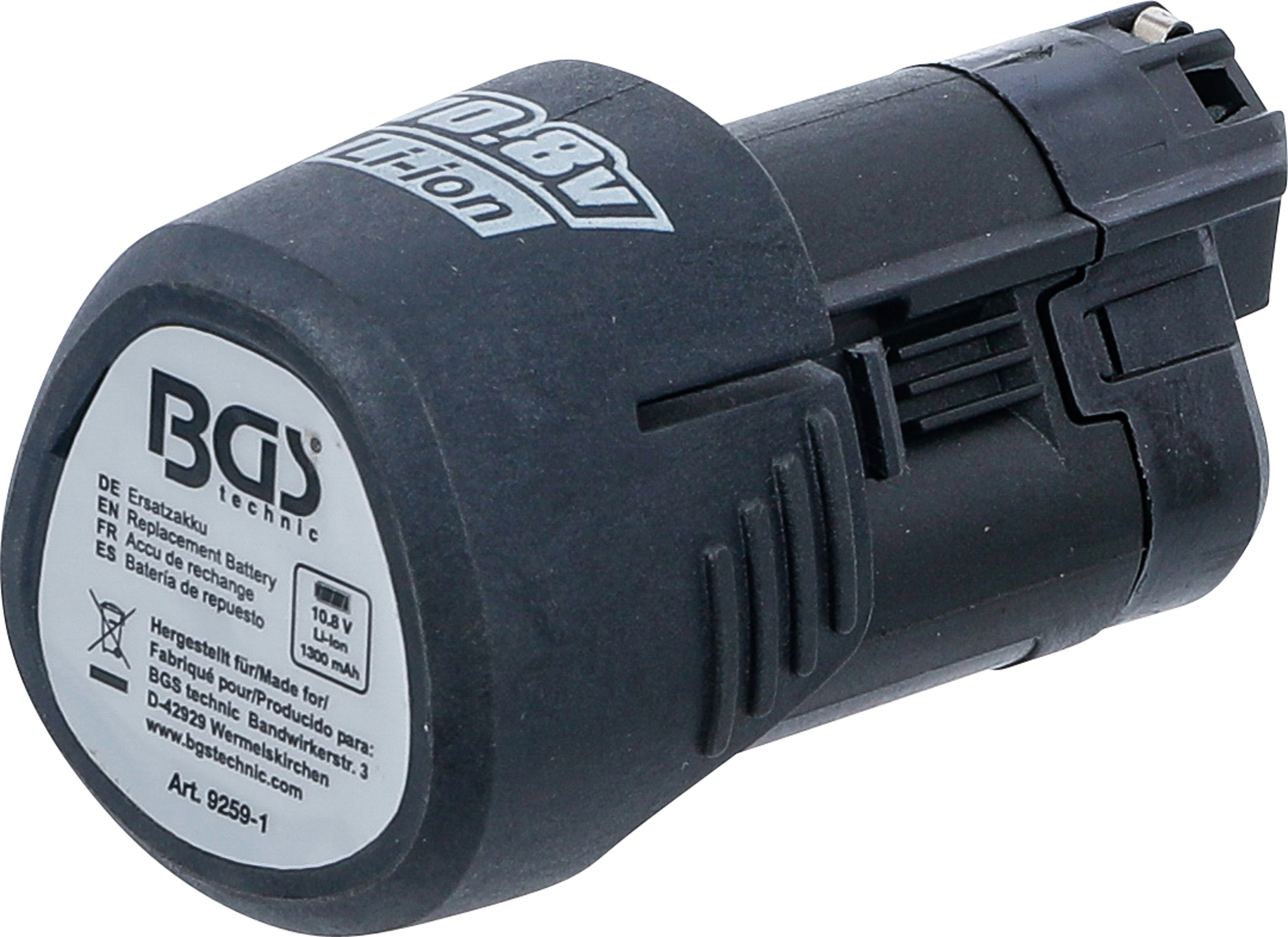BGS Ersatzakku | Li-Ion | 10,8 V / 1,3 Ah | für Art. 9259