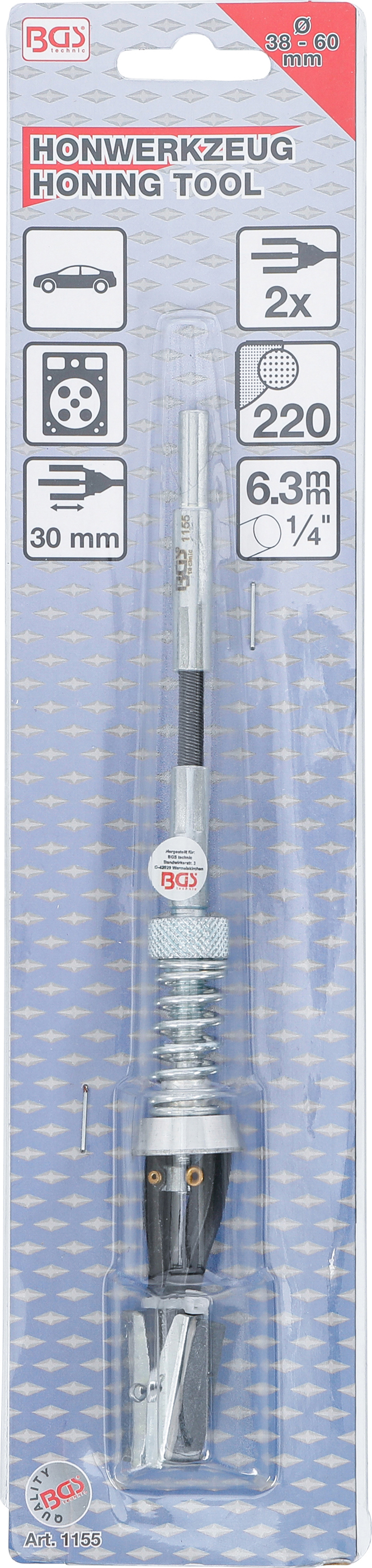 BGS Honwerkzeug, 2-armig | Ø 38 - 60 mm | Backen 30 mm