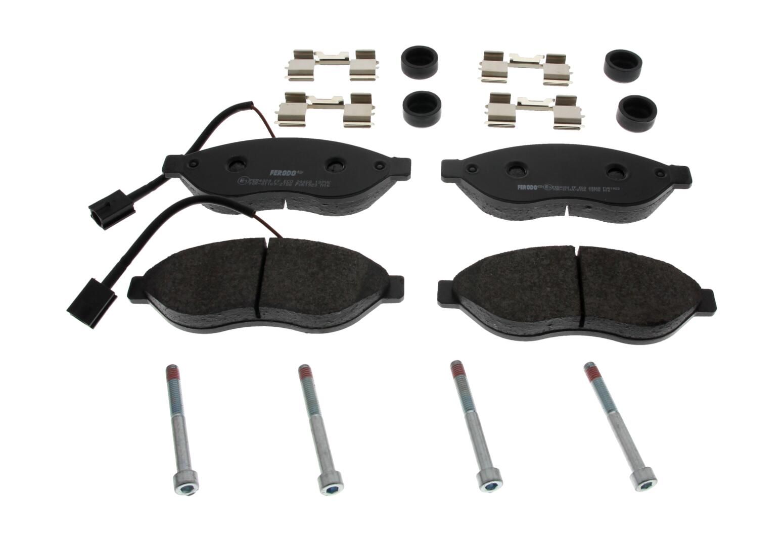 Bremsbelagsatz, Scheibenbremse