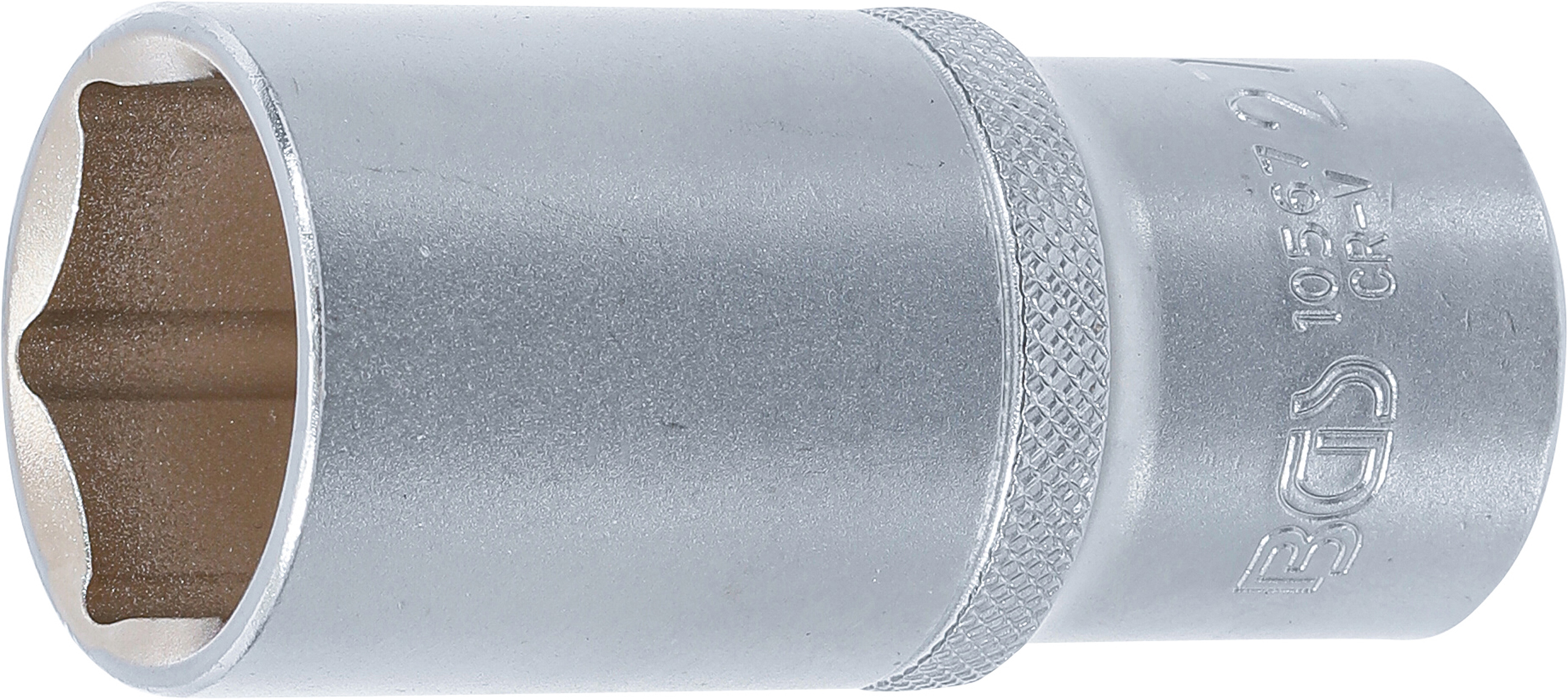 BGS Steckschlüssel-Einsatz Sechskant, tief | Antrieb Innenvierkant 12,5 mm (1/2") | SW 27 mm