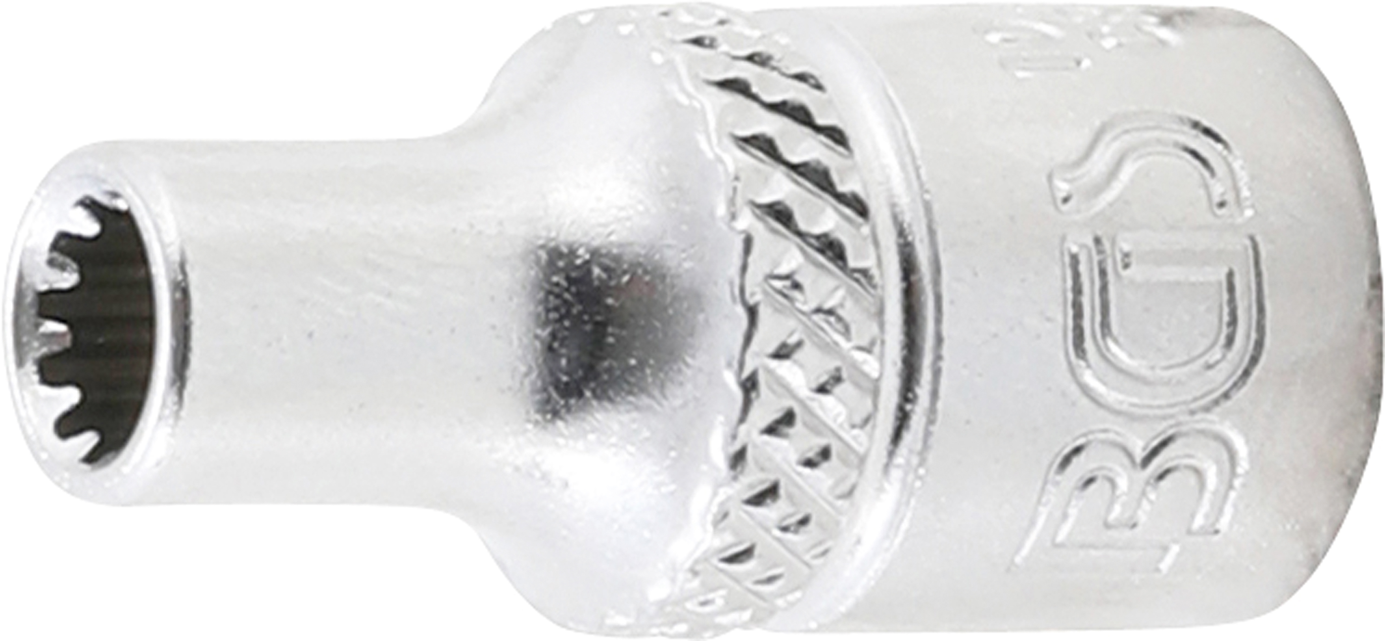 BGS Steckschlüssel-Einsatz Gear Lock | Antrieb Innenvierkant 6,3 mm (1/4") | SW 4 mm