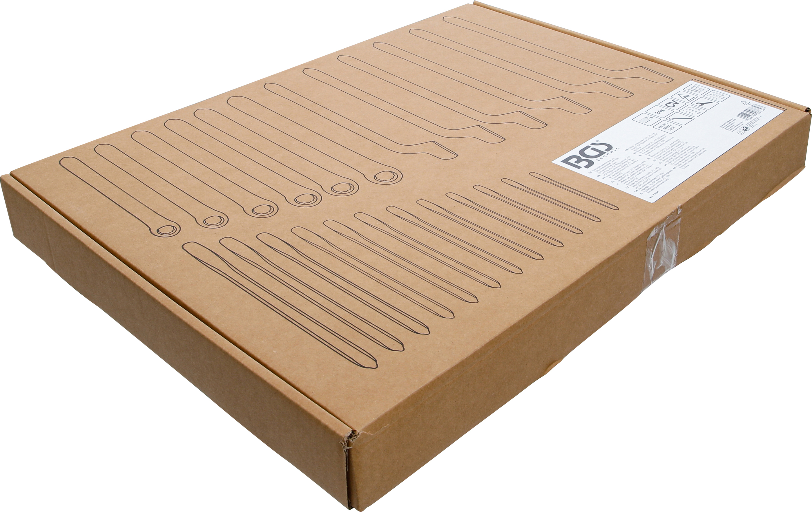 BGS Werkstattwageneinlage 3/3: VDE-Ringschlüssel- und VDE-Einmaulschlüssel-Satz | 24-tlg.