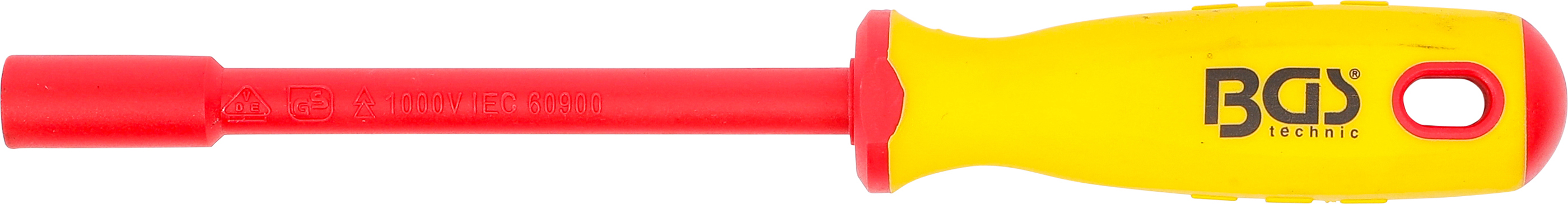 BGS VDE-Steckschlüssel-Schraubendreher | Sechskant | SW 6 mm | Klingenlänge 125 mm