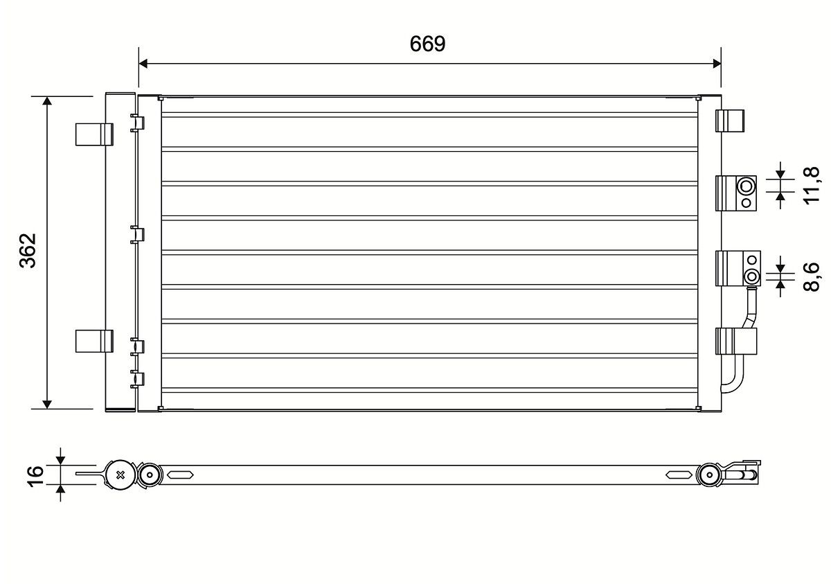 Kondensator, Klimaanlage