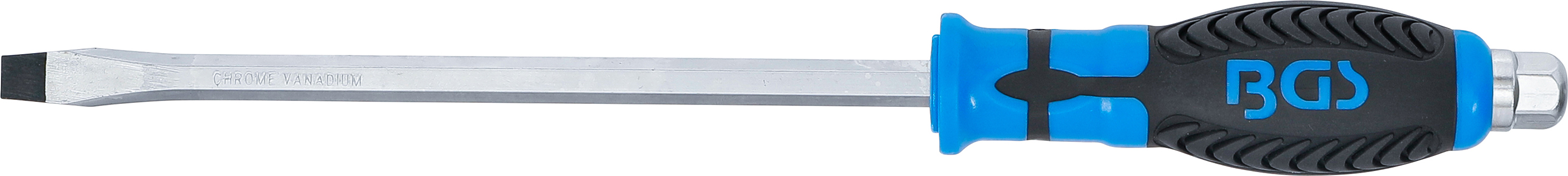 BGS Schraubendreher | mit Außensechskant | Schlitz 9,5 mm | Klingenlänge 200 mm