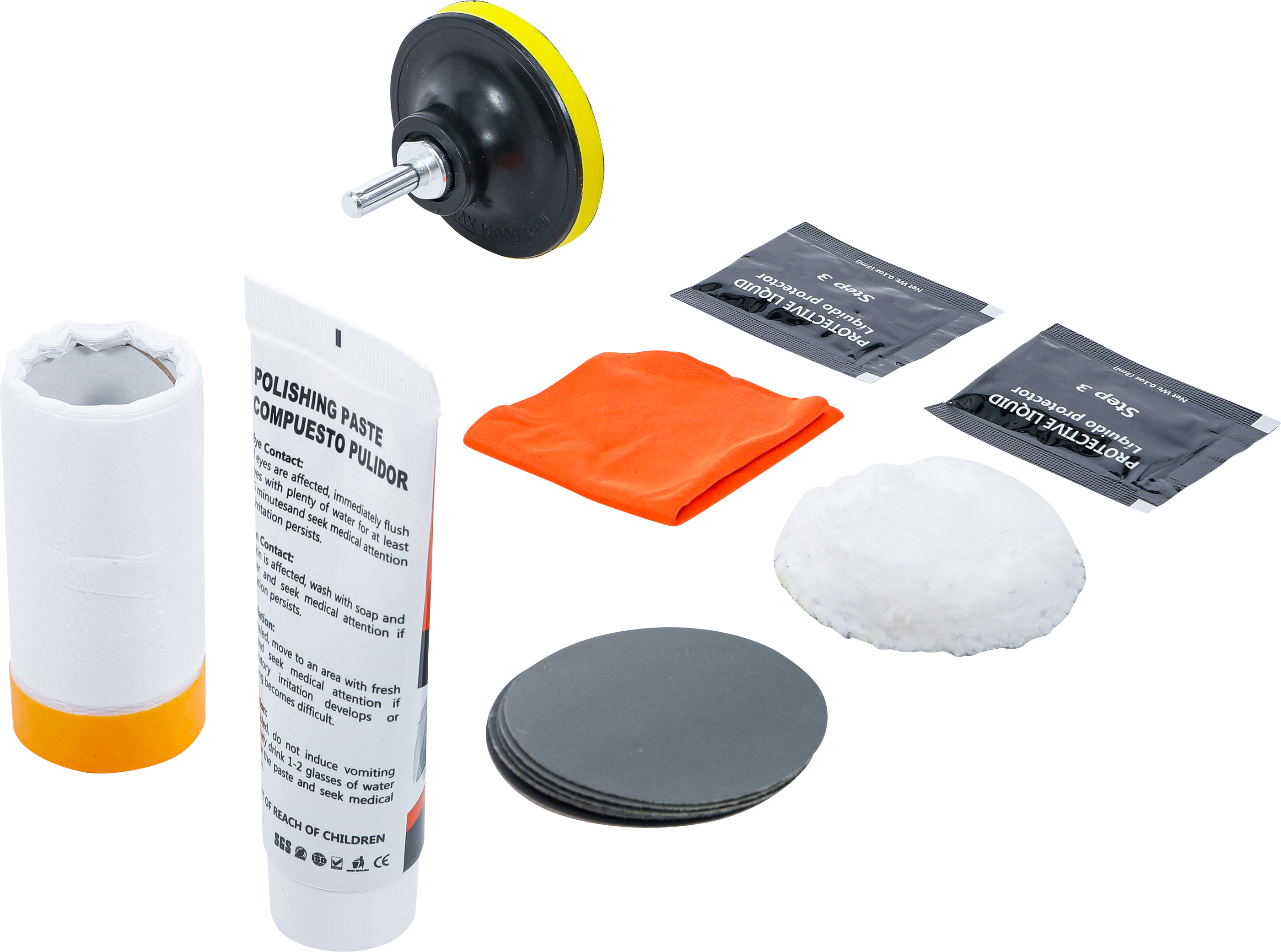 BGS Fahrzeugscheinwerfer-Aufbereitungs-Kit | 14-tlg.