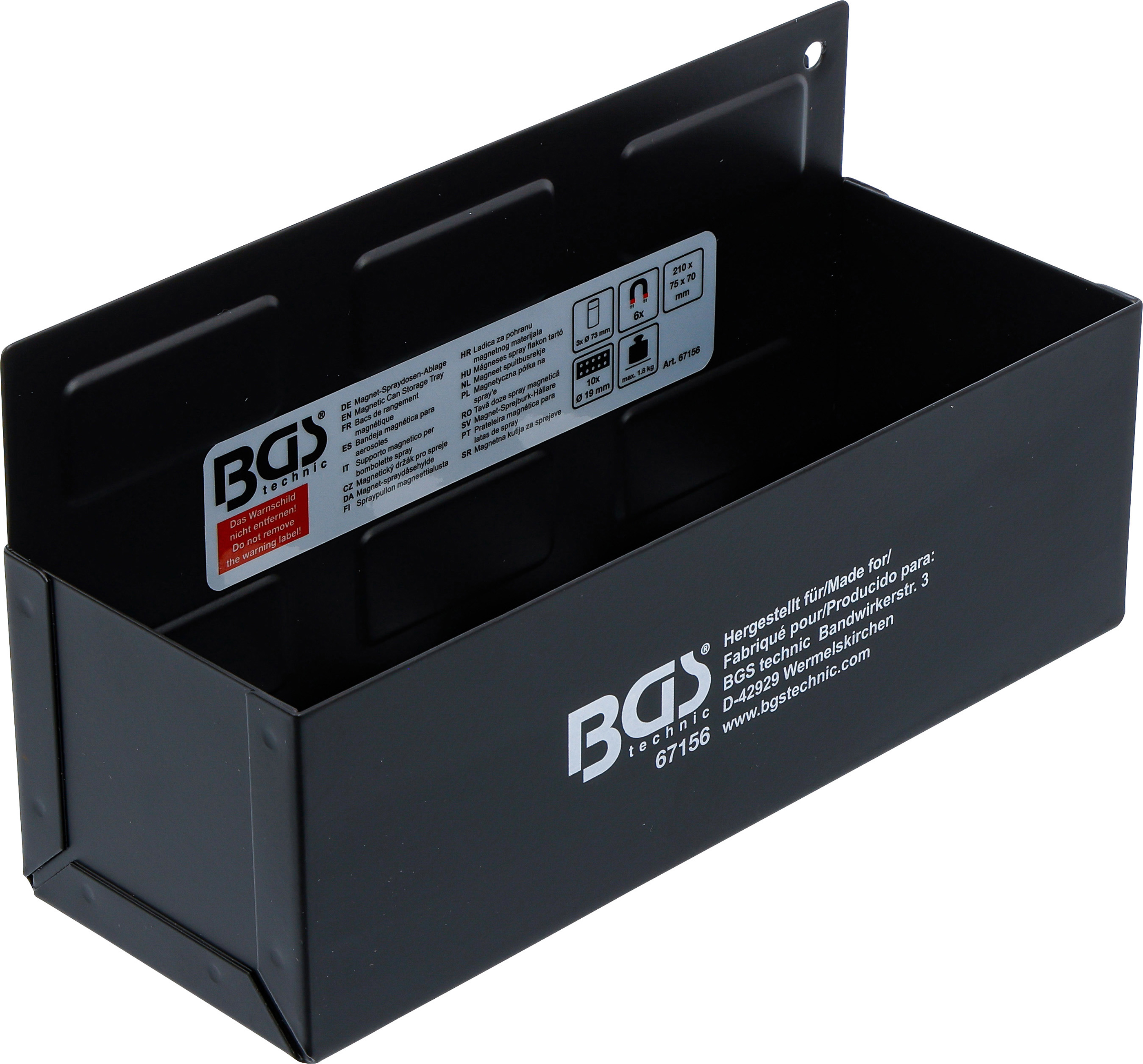 BGS Magnet-Spraydosen-Ablage | 210 mm