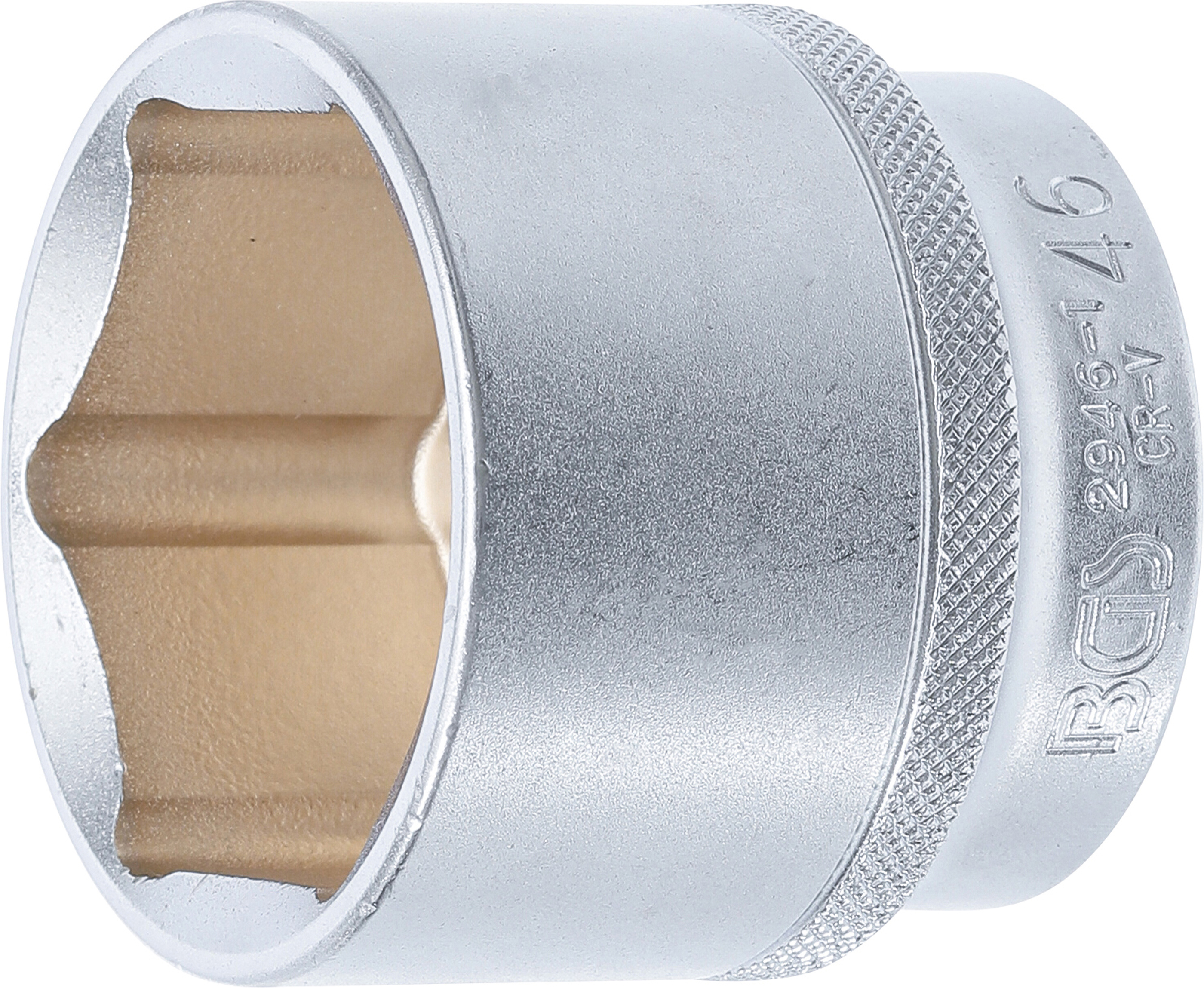 BGS Steckschlüssel-Einsatz Sechskant | Antrieb Innenvierkant 12,5 mm (1/2") | SW 46 mm