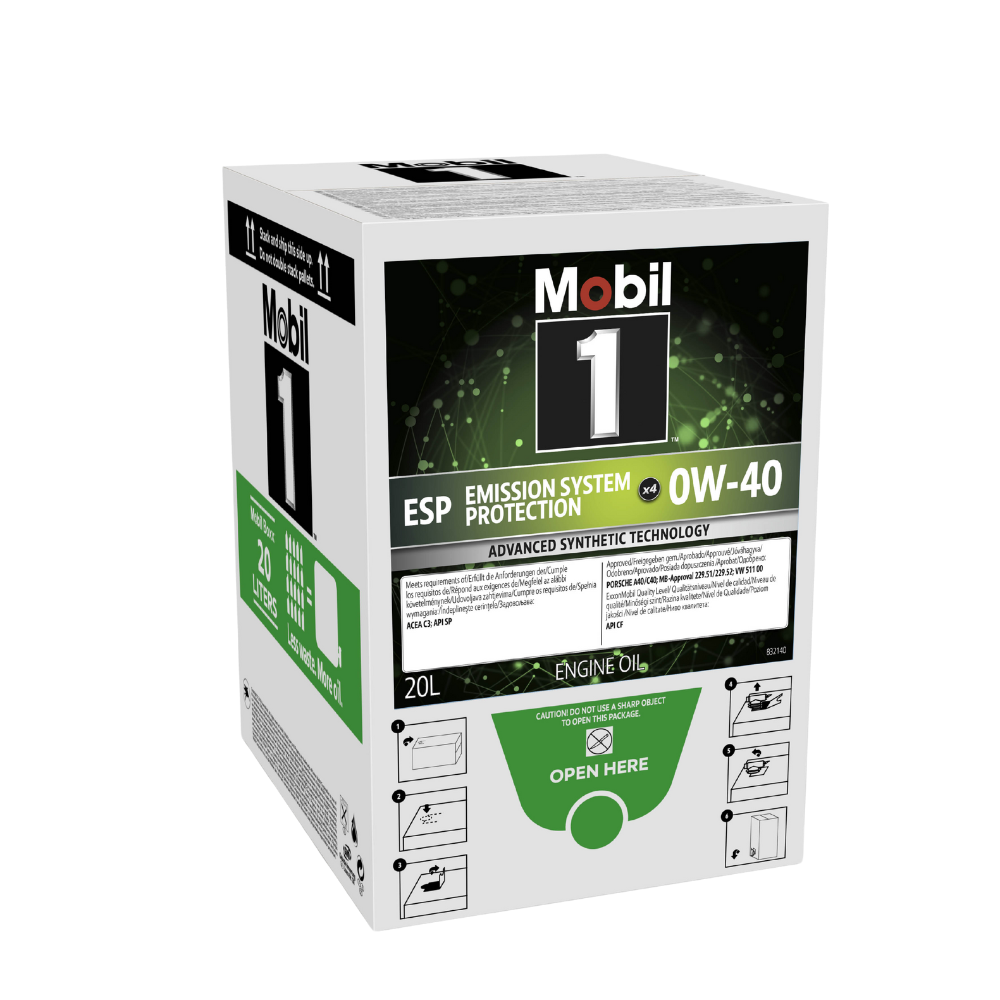 Motoröl MOBIL 1 ESP 0W40 X4 20LB “MOBIL 17,55 kg, 20 l”