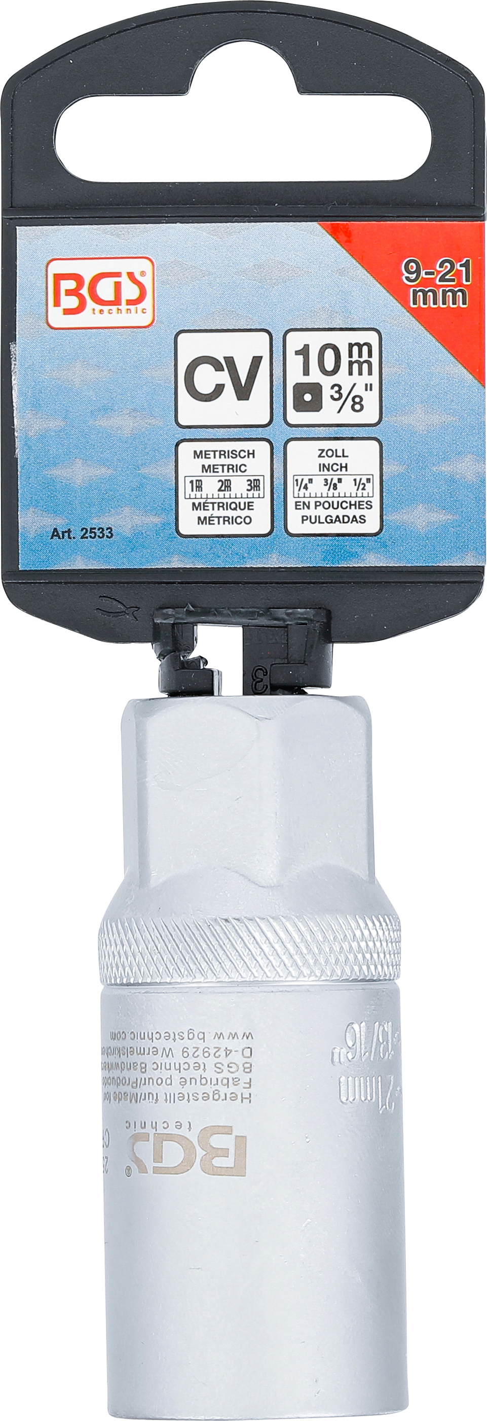 BGS Multi-Einsatz | Antrieb Innenvierkant 10 mm (3/8") | SW 9 - 21 mm