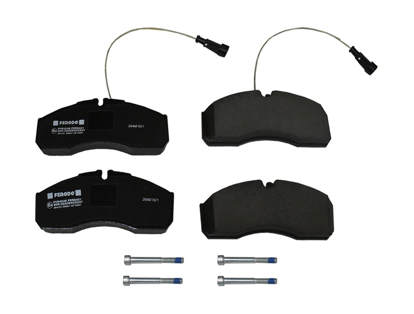 Bremsbelagsatz, Scheibenbremse