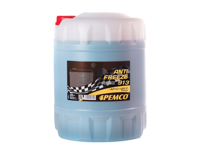 Pemco Kühlerfrostschutz Antifreeze 913 Grün -40°C Fertigmischung 20 Liter