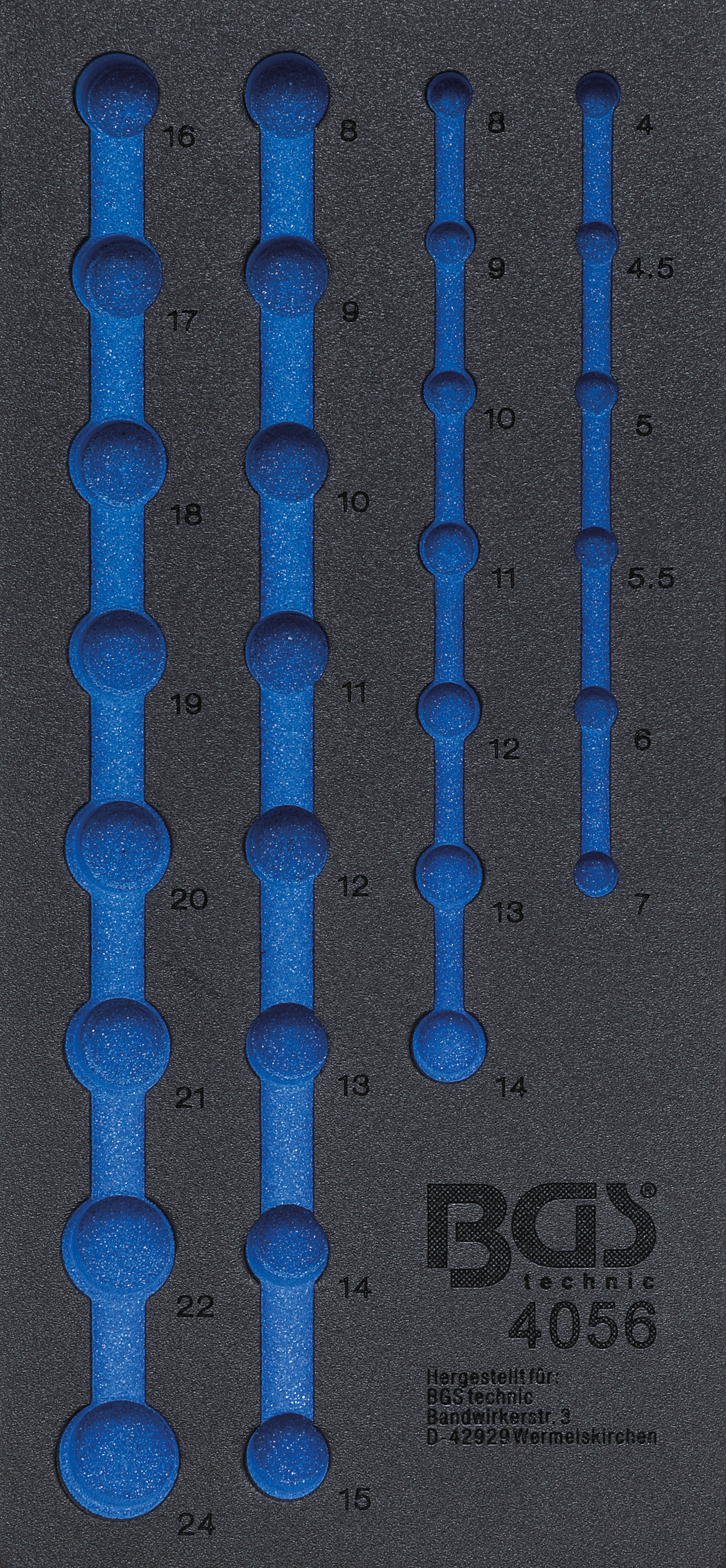 BGS Werkstattwageneinlage 1/3 | leer | für Art. 4056
