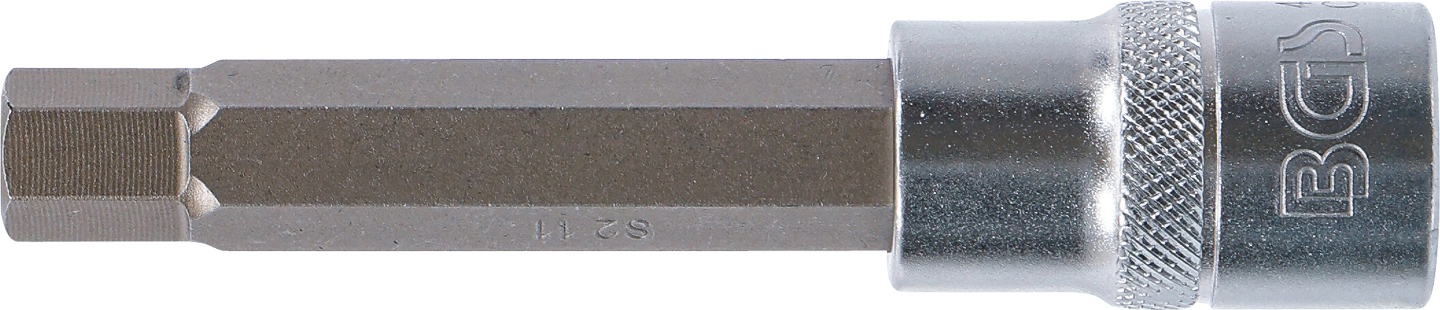 BGS Bit-Einsatz | Länge 100 mm | Antrieb Innenvierkant 12,5 mm (1/2") | Innensechskant 11 mm