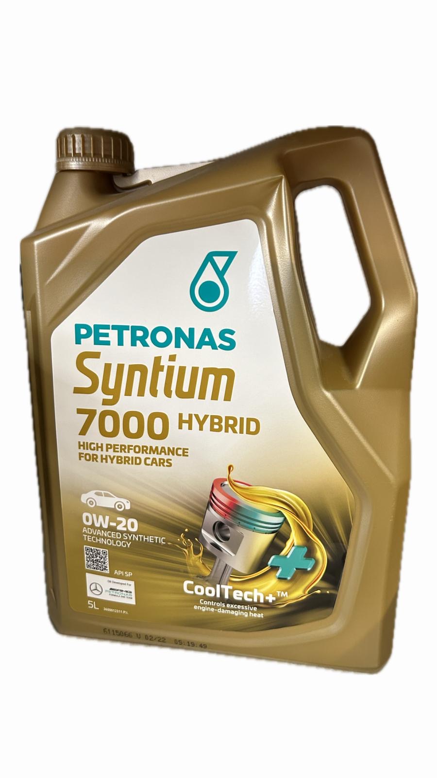 0W-20 Petronas Syntium 7000 Hybrid 5 Liter