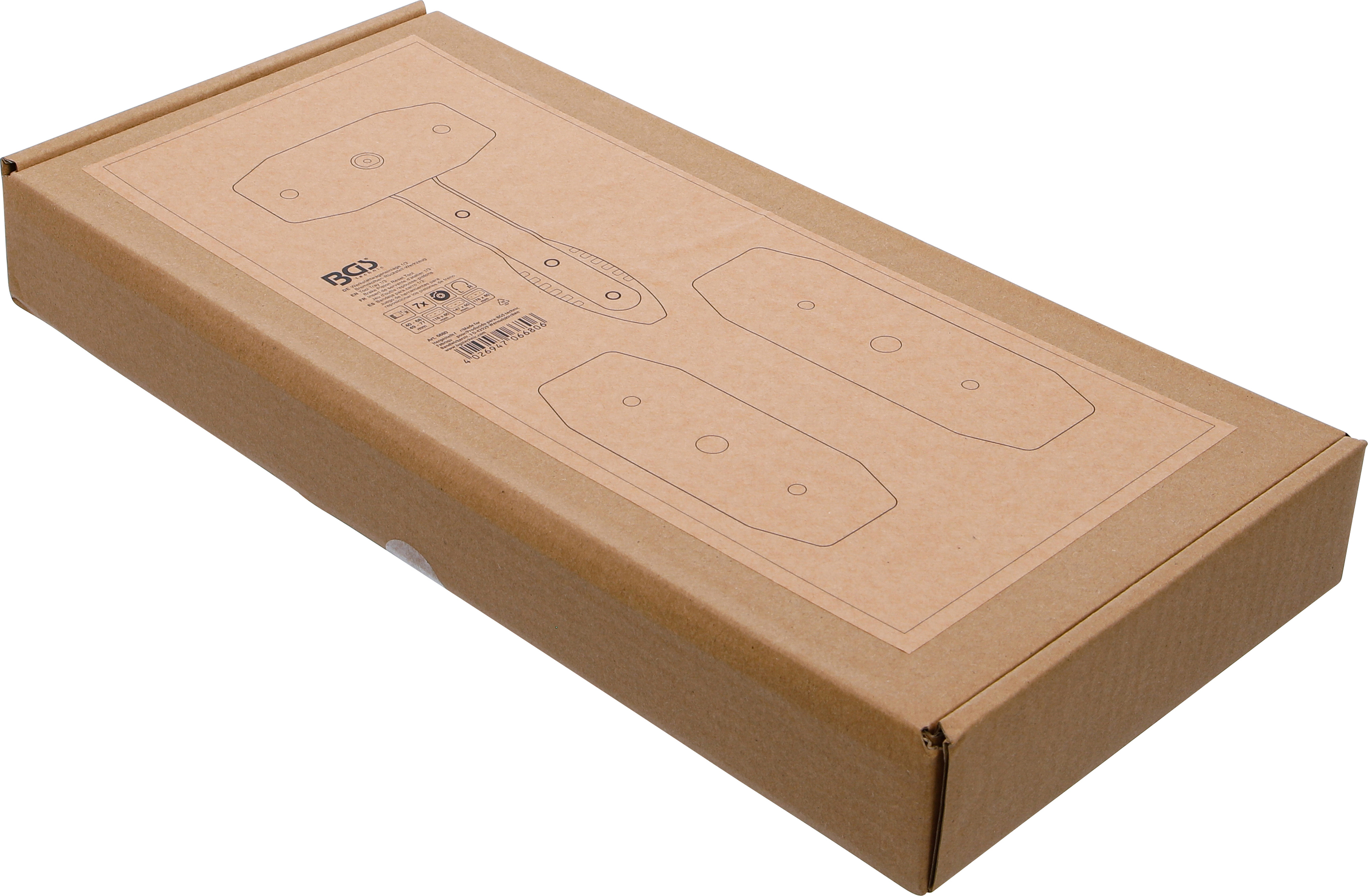 BGS Werkstattwageneinlage 1/3: Bremskolben-Rückstell-Werkzeug | mit Ratschenfunktion | 7-tlg.