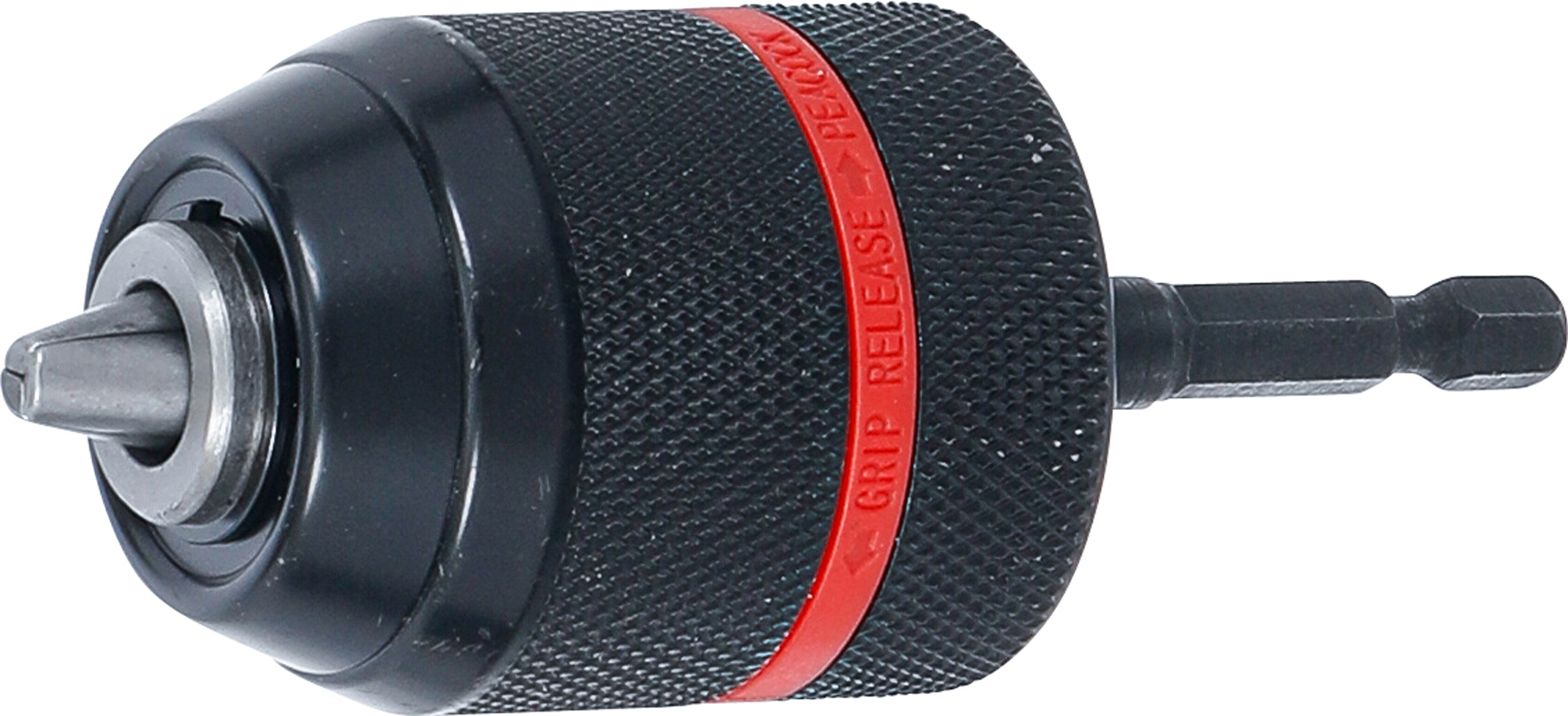 BGS Schnellspannbohrfutter | Metallausführung | Antrieb Außensechskant 6,3 mm (1/4") x 20 UNF | 0,8 - 10 mm