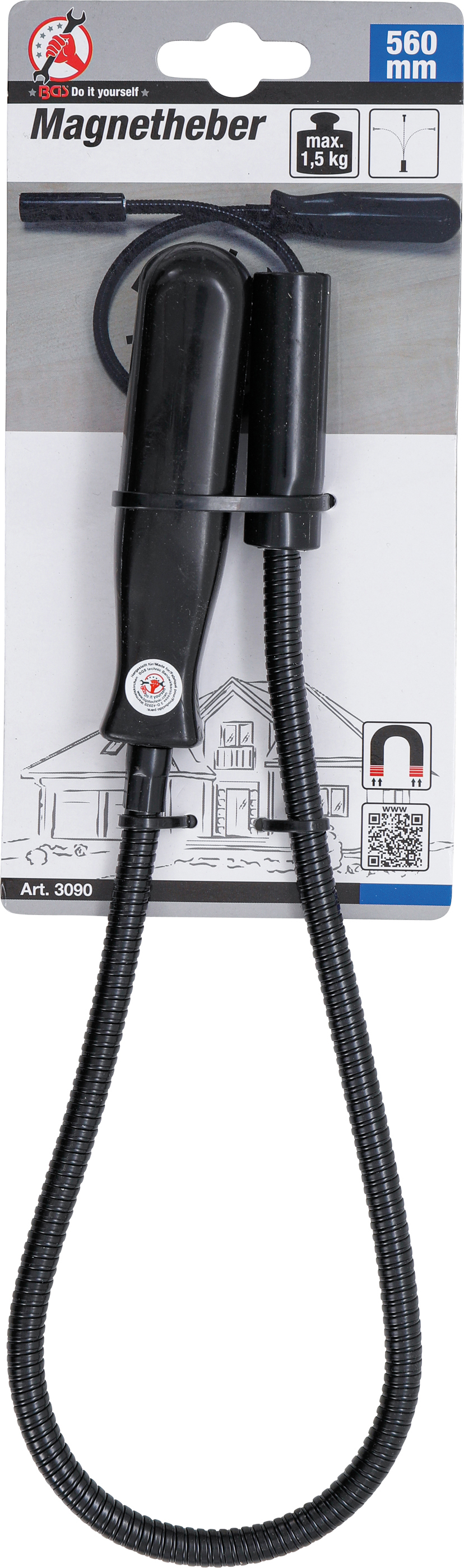 BGS Magnetheber | flexibel | 560 mm | Zugkraft 1,5 kg